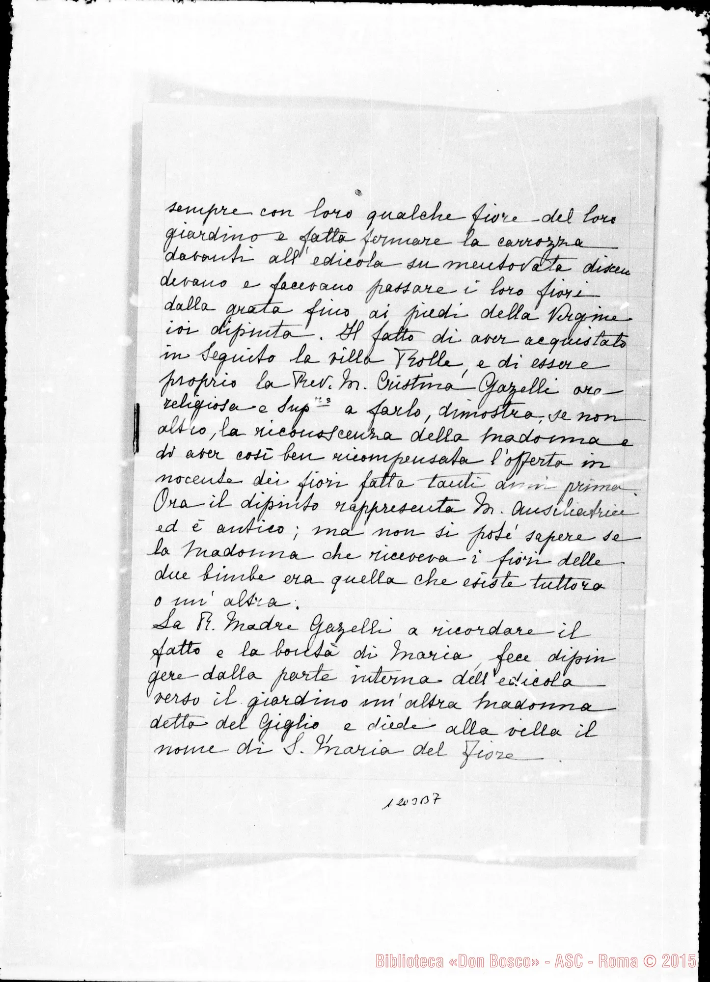 Fotogramma B 7 — Fogli staccati inseriti nei volumi precedenti