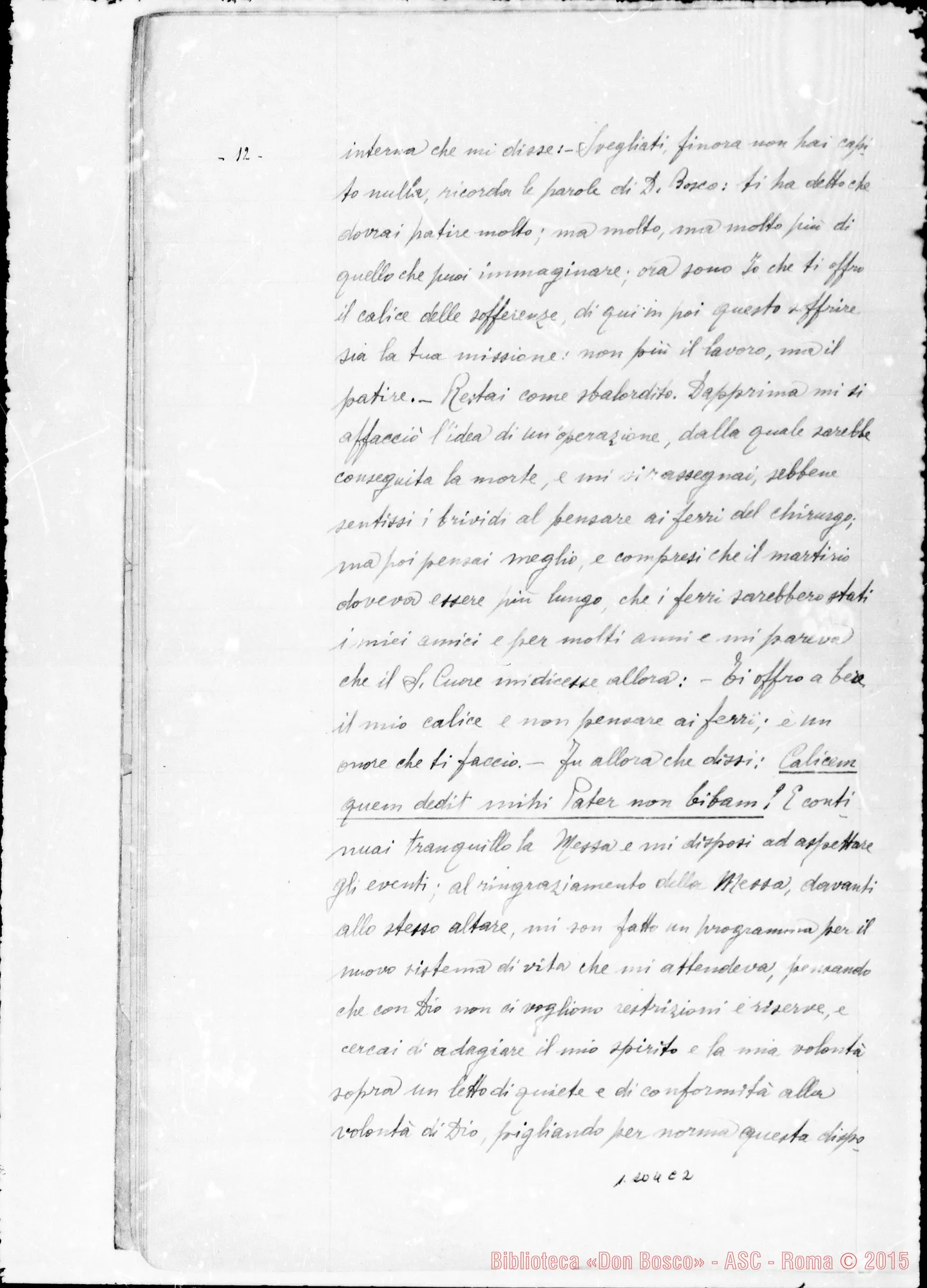 Fotogramma C 2 — Piccolo Francesco, sac. SDB: Ricordi riguardanti il Ven. Don Bosco