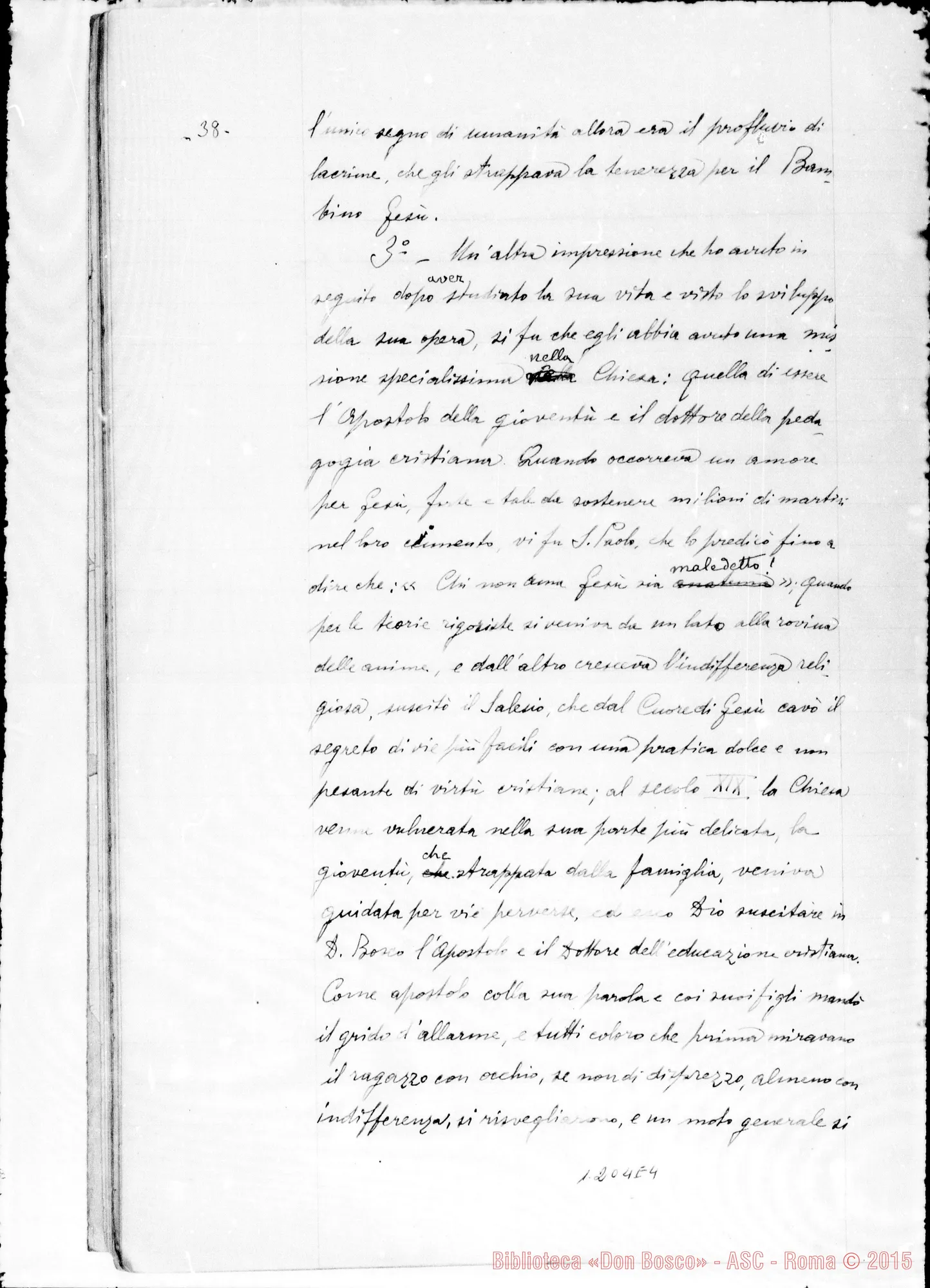 Fotogramma E 4 — Piccolo Francesco, sac. SDB: Ricordi riguardanti il Ven. Don Bosco