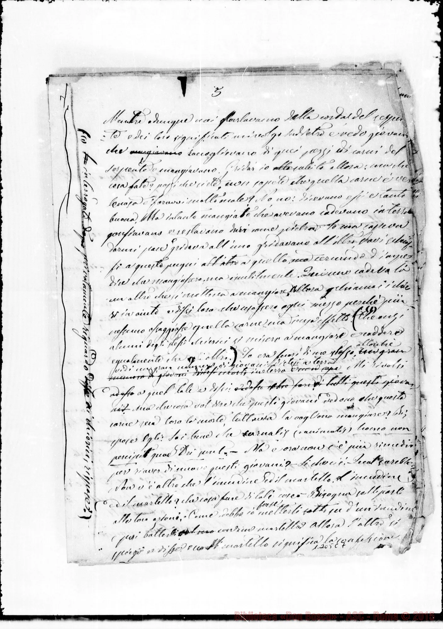 Fotogramma C 7 — Cronaca dell’Oratorio. 1862