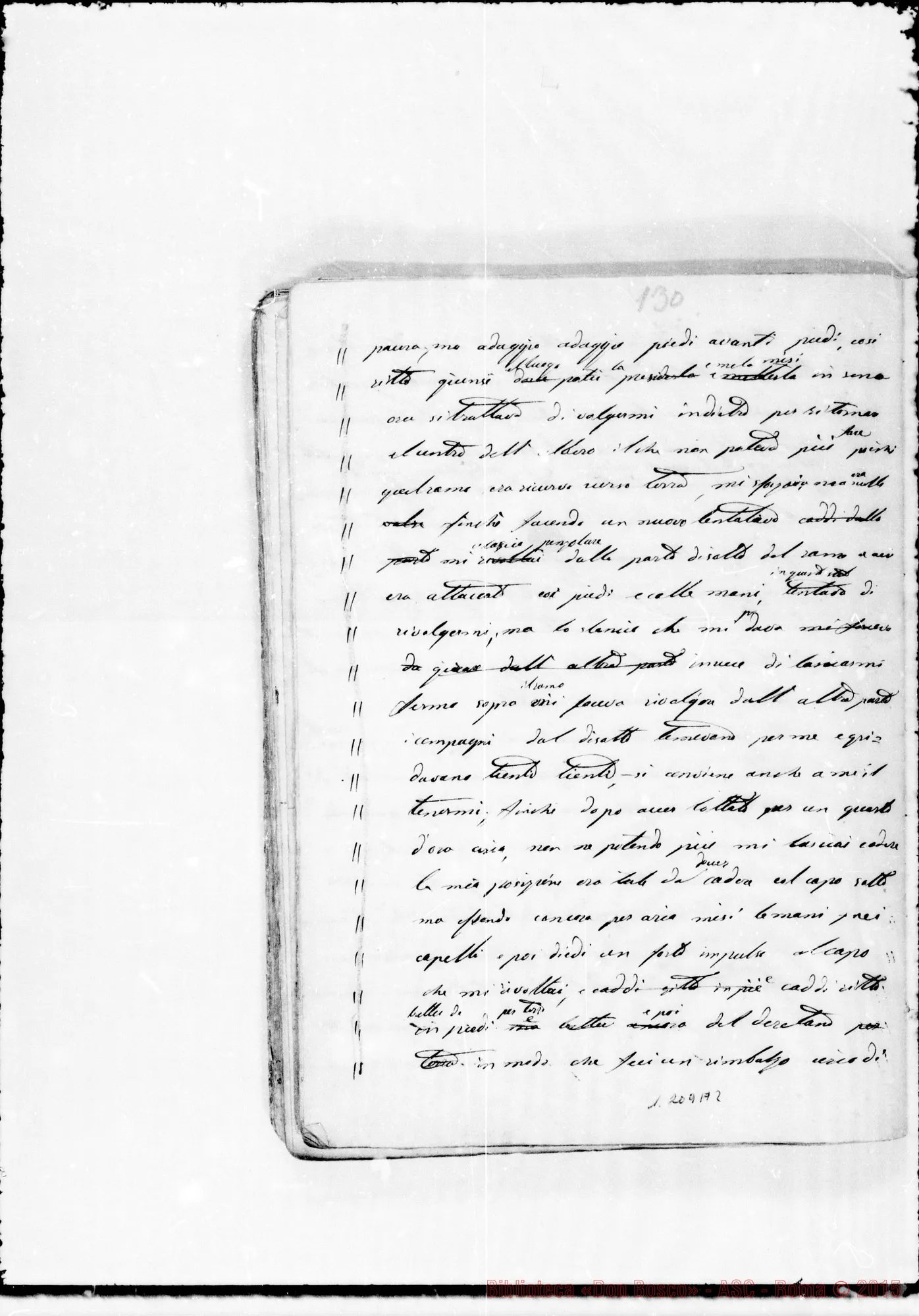 Fotogramma A 2 — «Cronaca 1861-62-63» «D. Bosco venuto A Bergamo…»