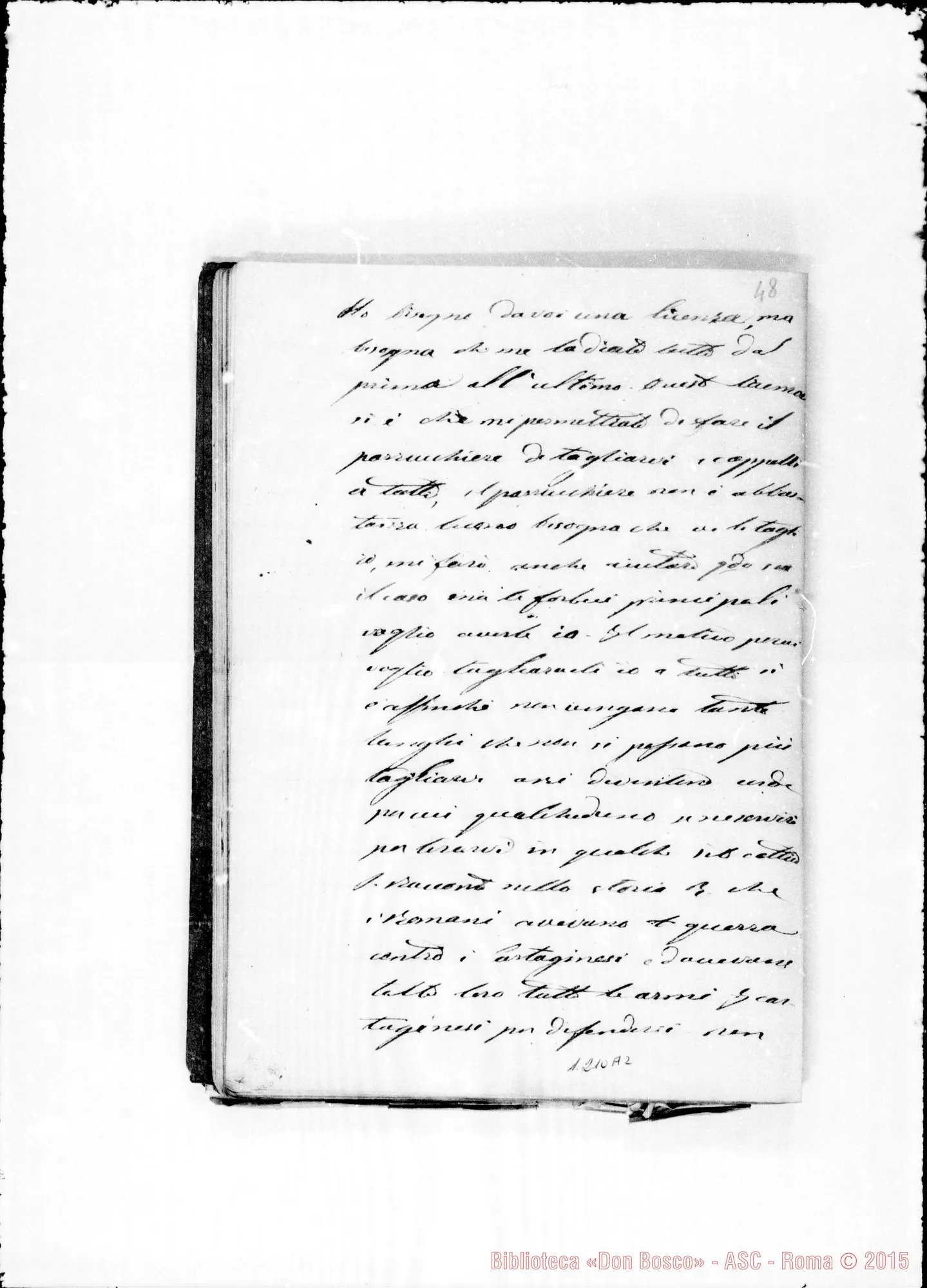 Fotogramma A 2 — «1861» «29 9bre. Ancora domani…»
