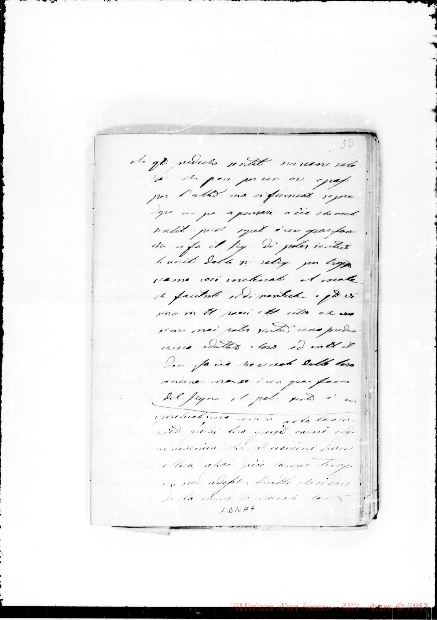 Fotogramma A 7 — «1861» «29 9bre. Ancora domani…»