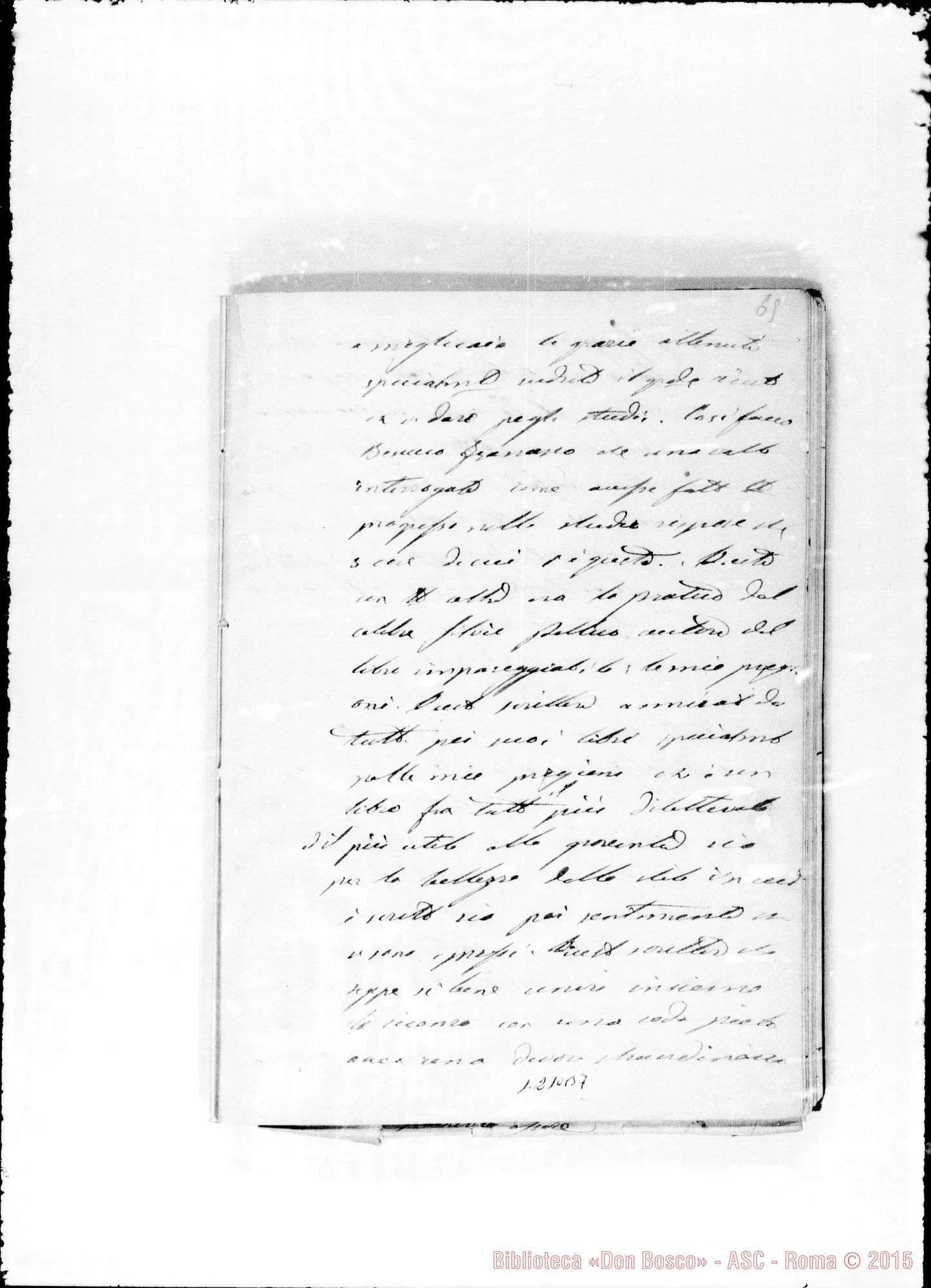 Fotogramma B 7 — «1861» «29 9bre. Ancora domani…»