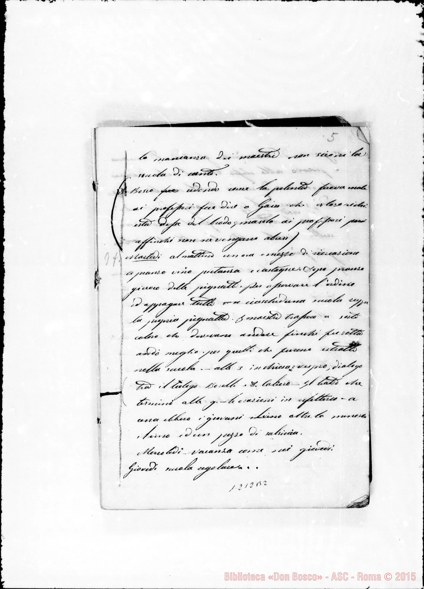 Fotogramma B 2 — «1864». «Libro di Esperienza»