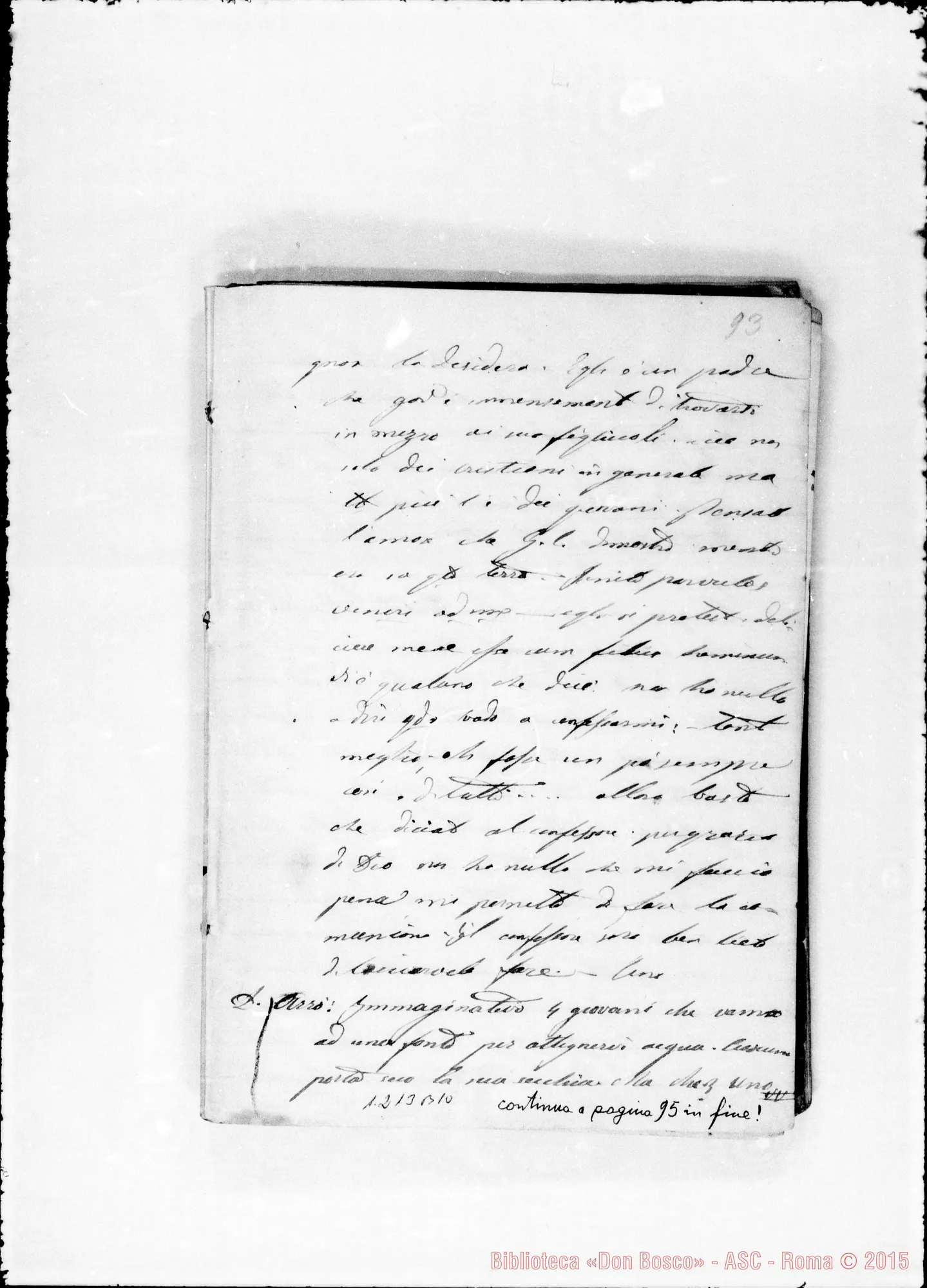 Fotogramma B 10 — «1864». «Libro di Esperienza»