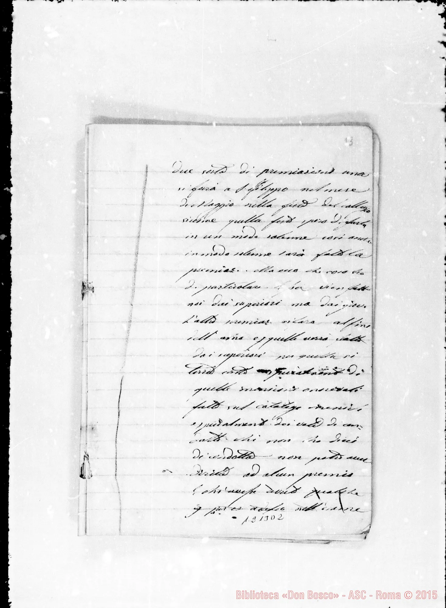 Fotogramma D 2 — «Libro dell’esperienza. 1865»