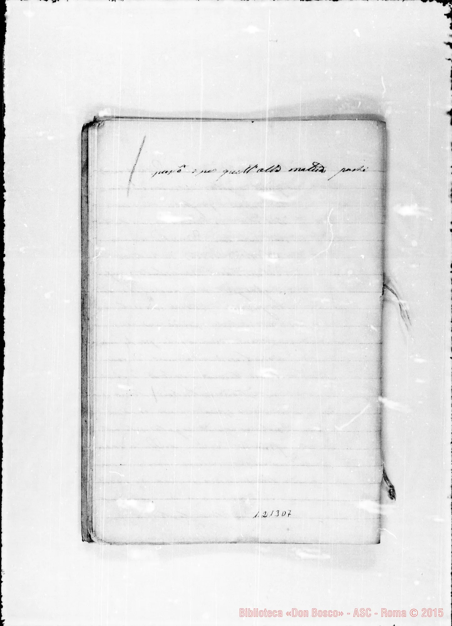 Fotogramma D 7 — «Libro dell’esperienza. 1865»