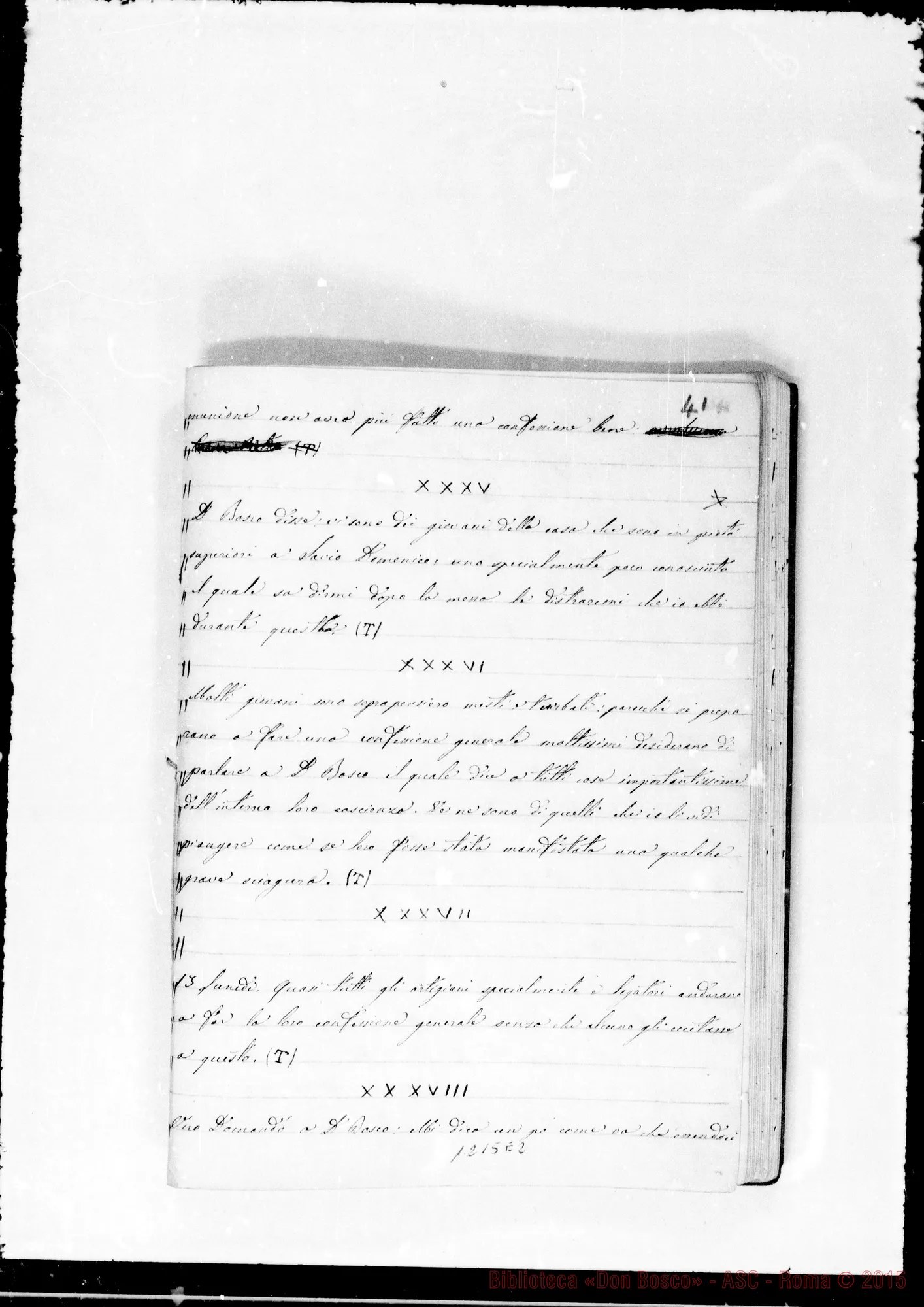 Fotogramma E 2 — «1862-1863». «1 marzo 1863…»