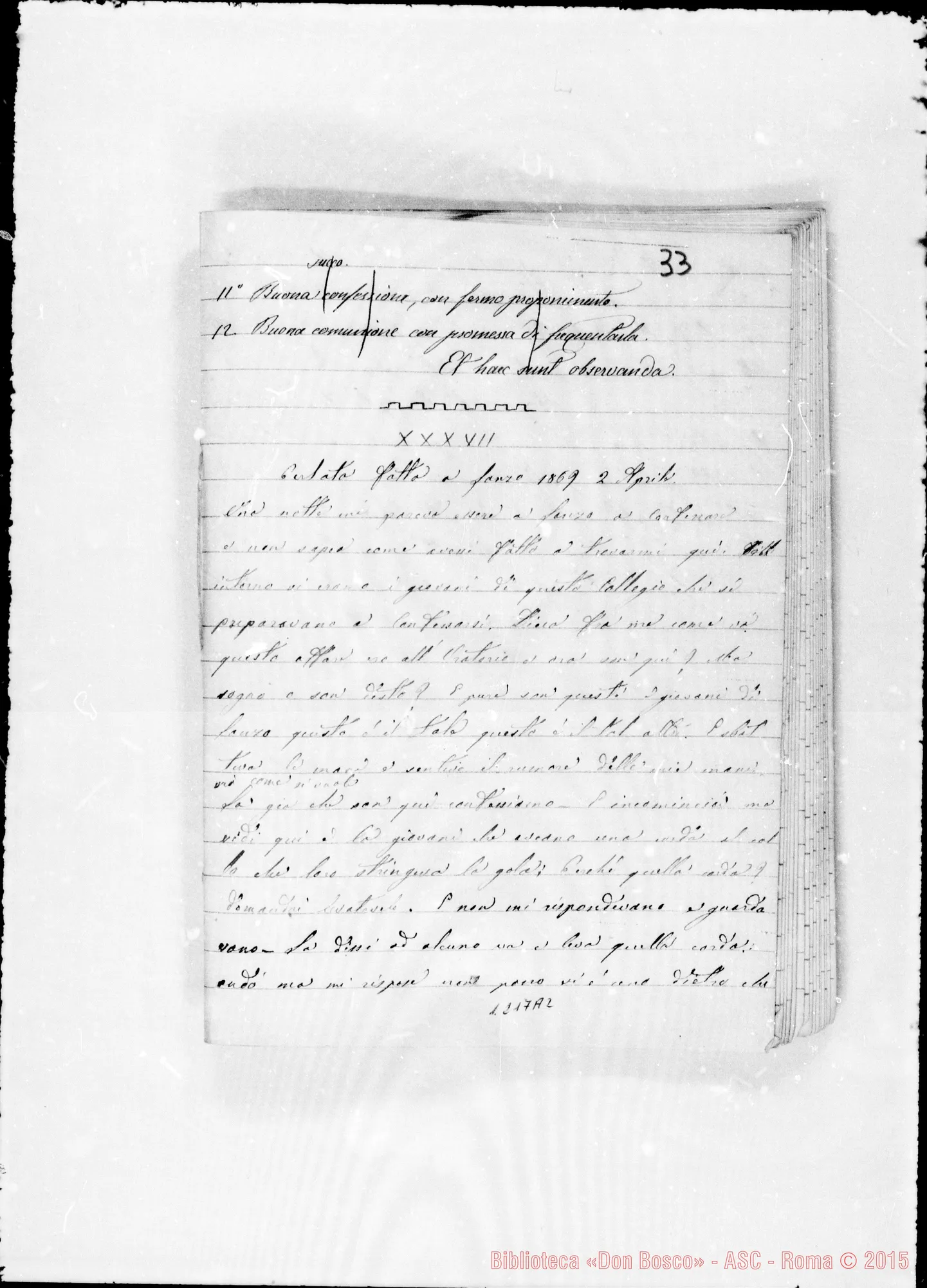 Fotogramma A 2 — «1862-64-67-69». «5 giugno 1862…»