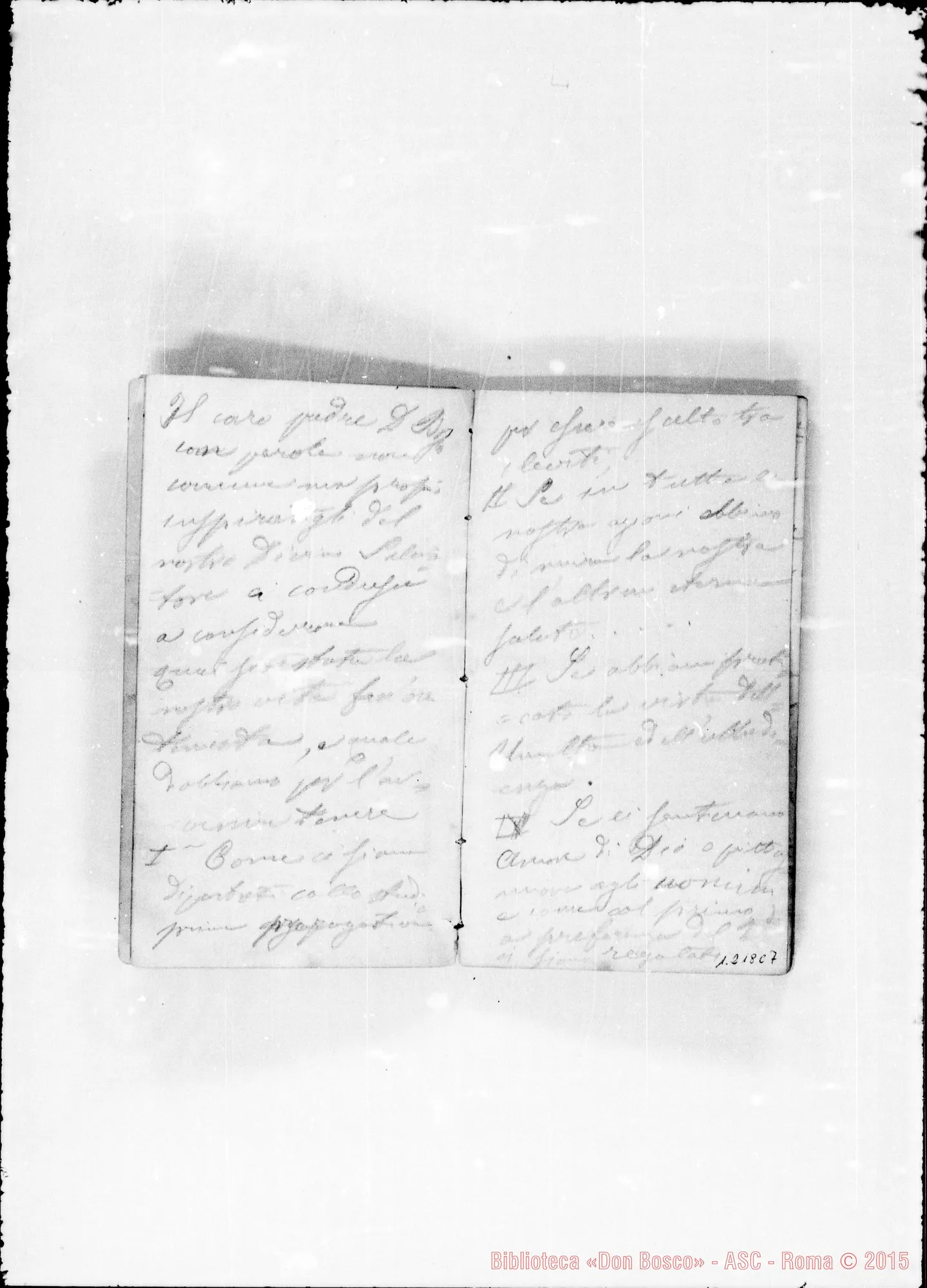 Fotogramma C 7 — Sala Antonio, sac. SDB: Taccuino (1865-66): «Li 20 7bre…»