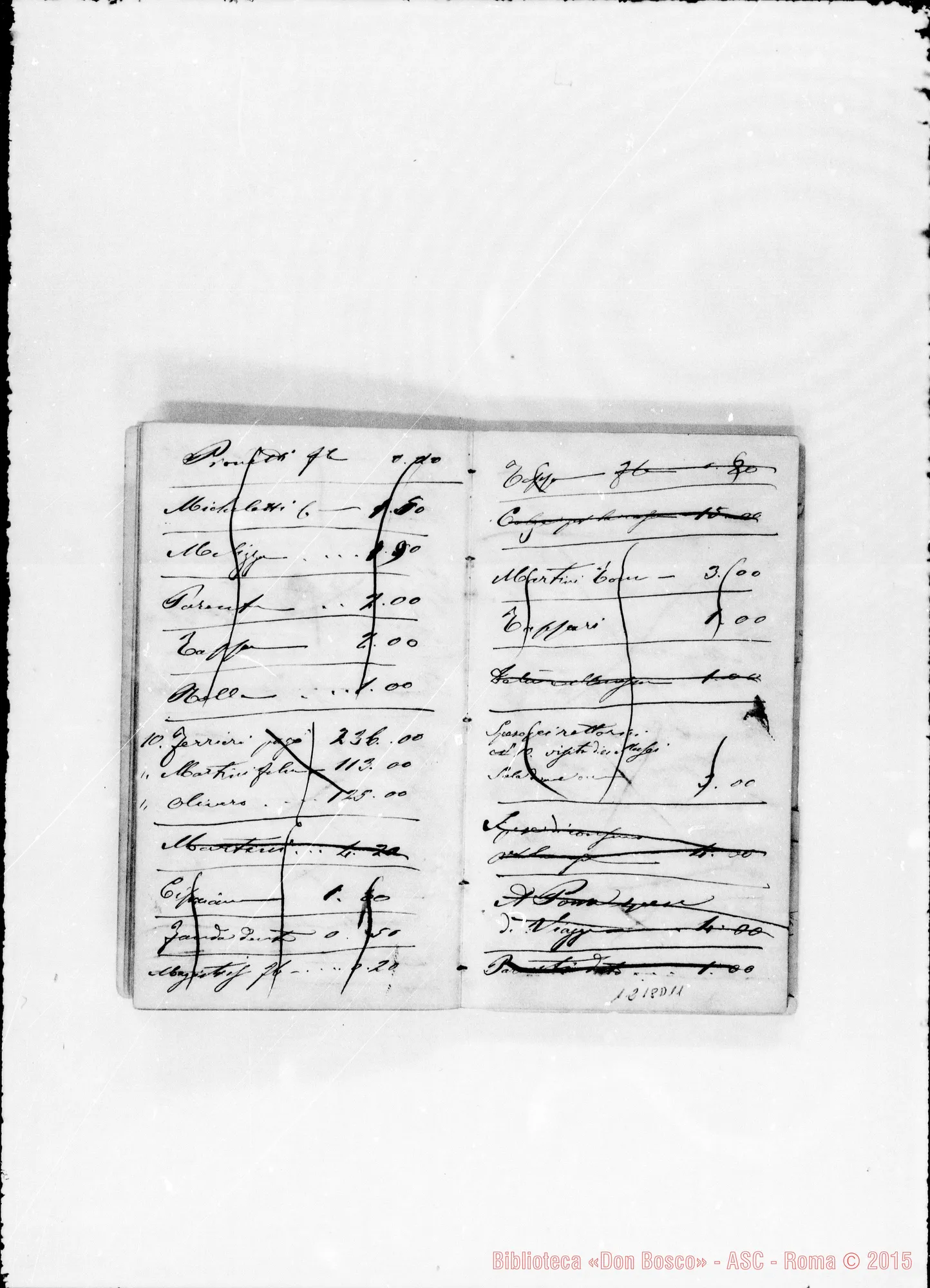 Fotogramma D 11 — Sala Antonio, sac. SDB: Taccuino (1865-66): «Li 20 7bre…»