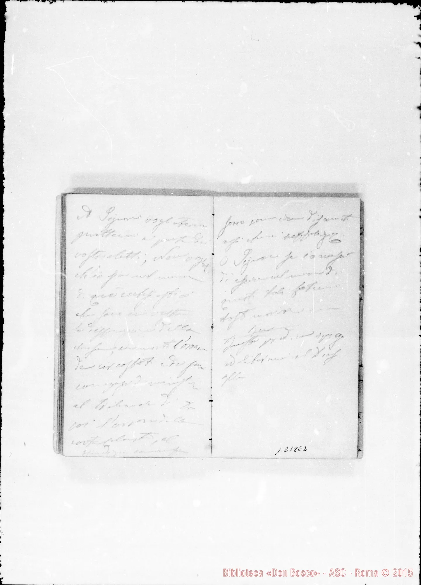 Fotogramma E 2 — Sala Antonio, sac. SDB: Taccuino (1865-66): «Li 20 7bre…»