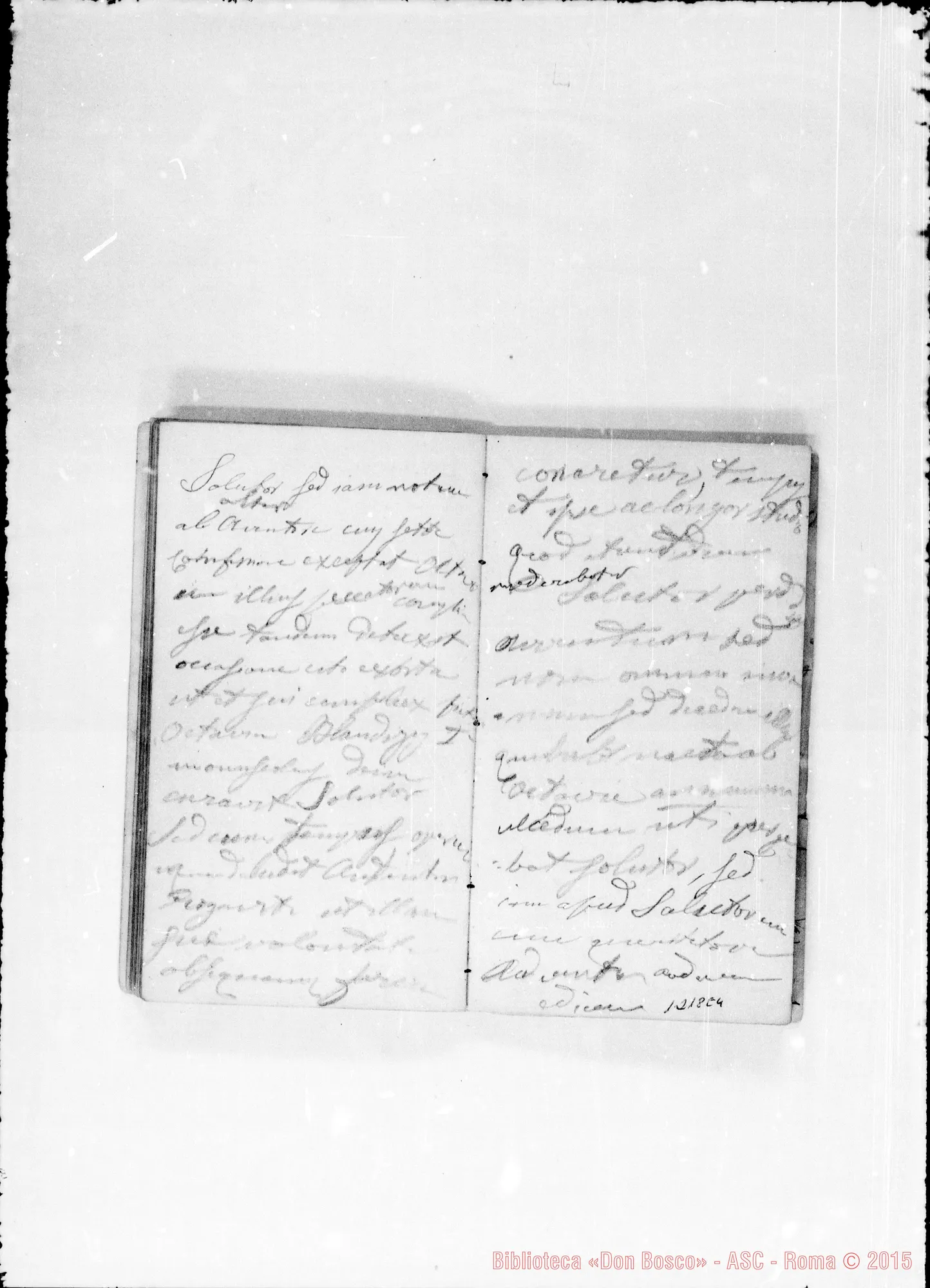 Fotogramma E 4 — Sala Antonio, sac. SDB: Taccuino (1865-66): «Li 20 7bre…»