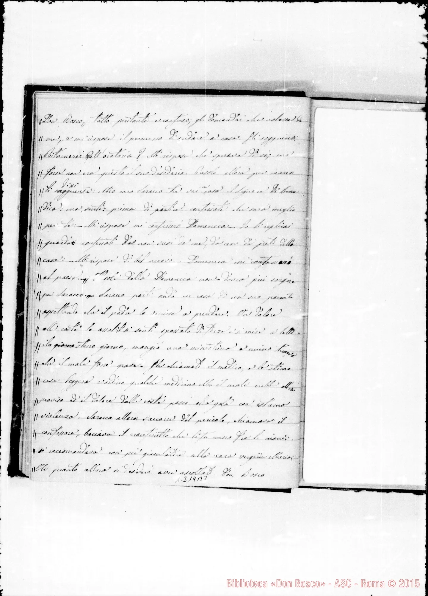 Fotogramma B 7 — Cronaca con note autografe di Lemoyne
