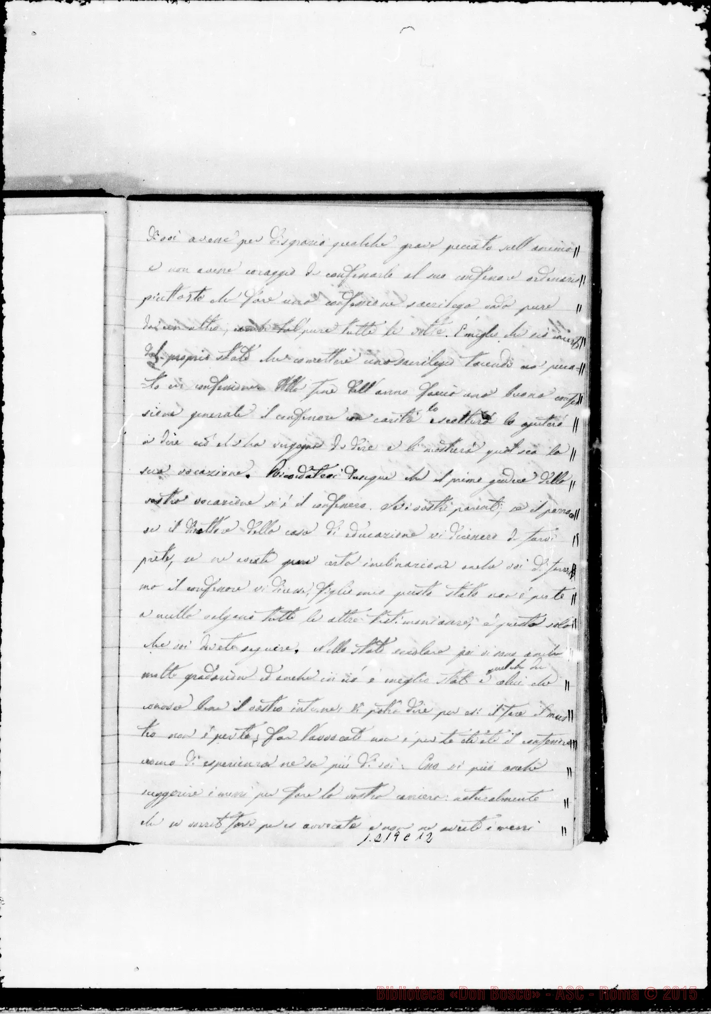 Fotogramma C 12 — Cronaca con note autografe di Lemoyne