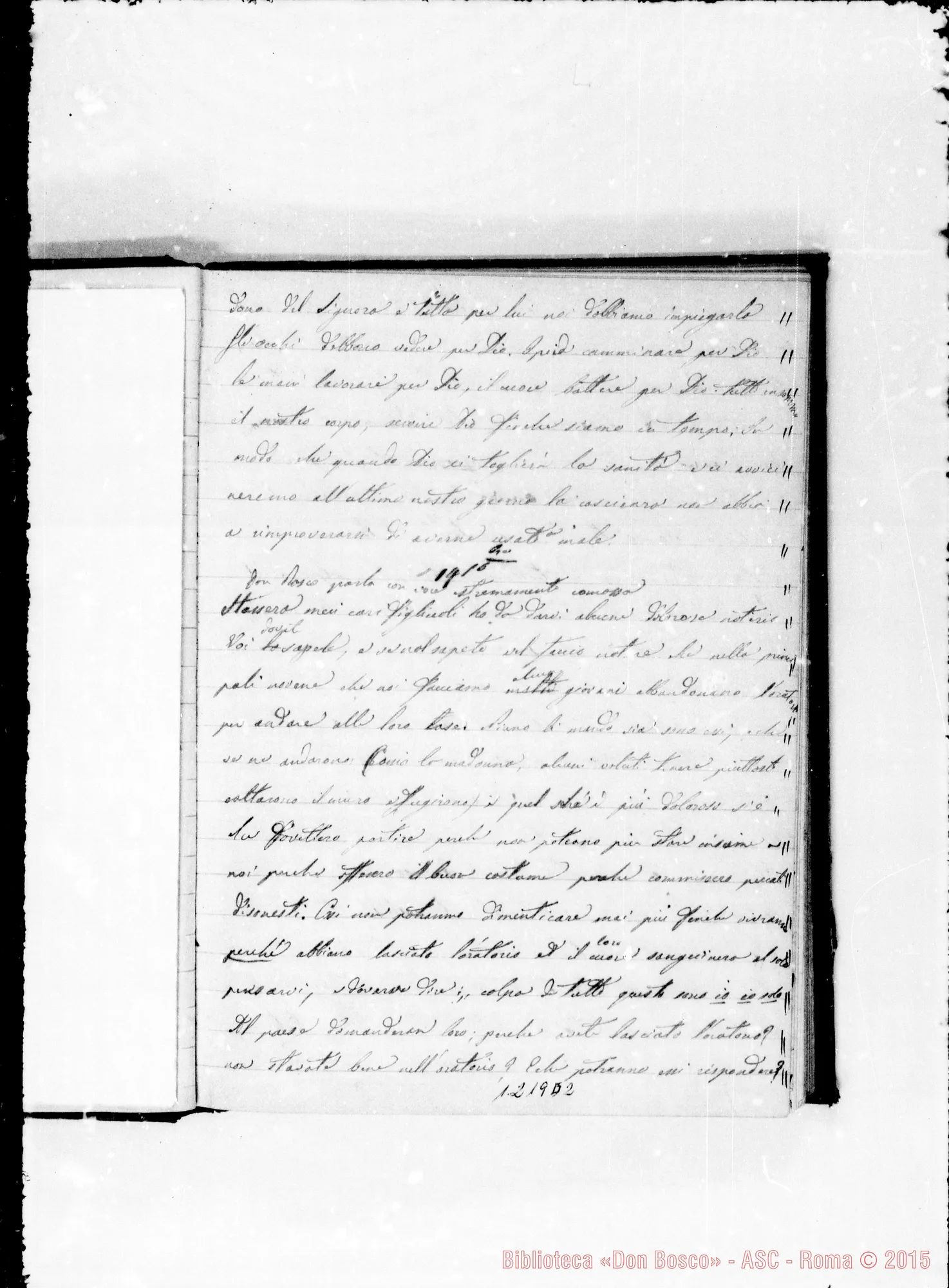 Fotogramma D 2 — Cronaca con note autografe di Lemoyne