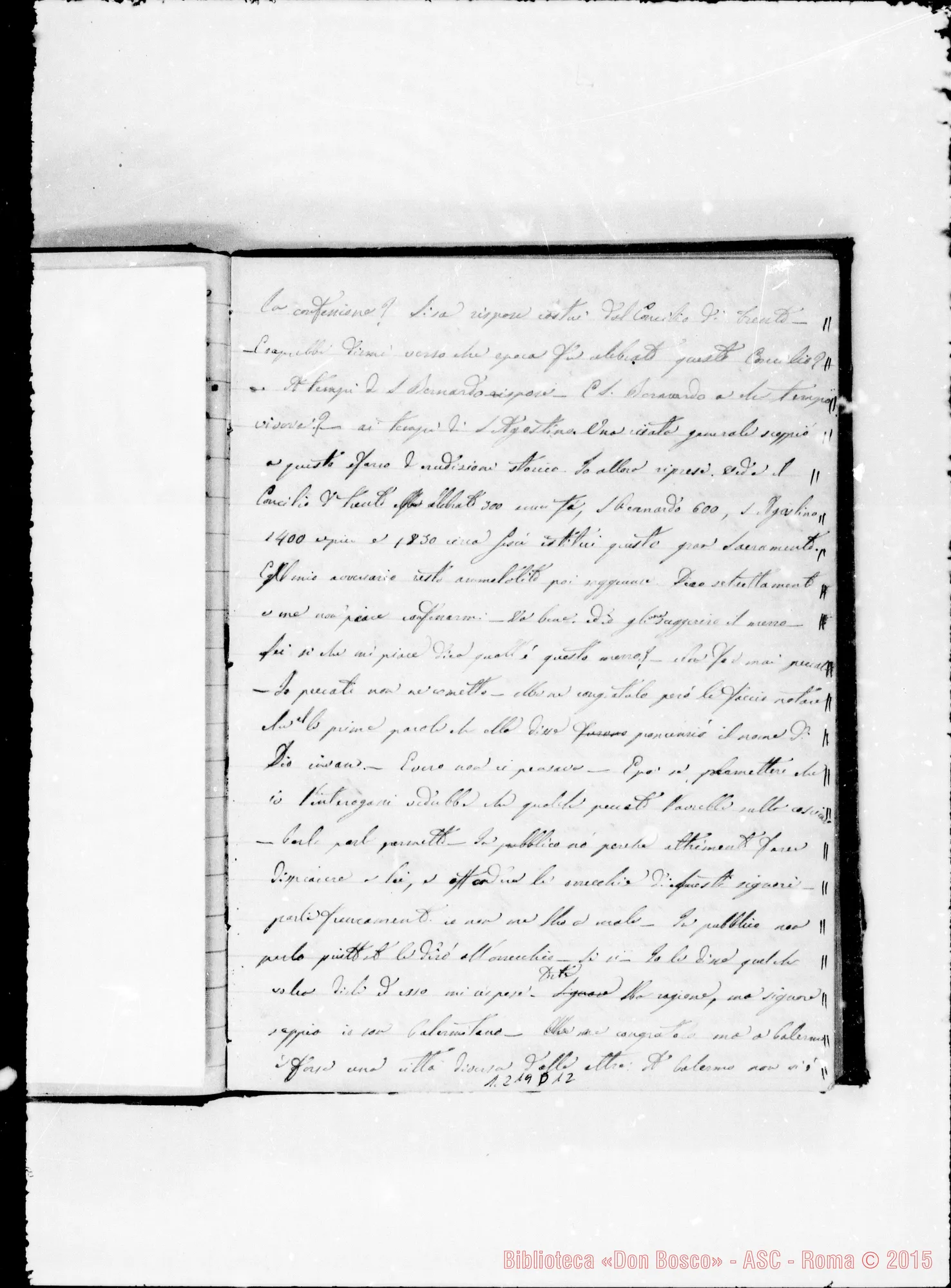 Fotogramma D 12 — Cronaca con note autografe di Lemoyne