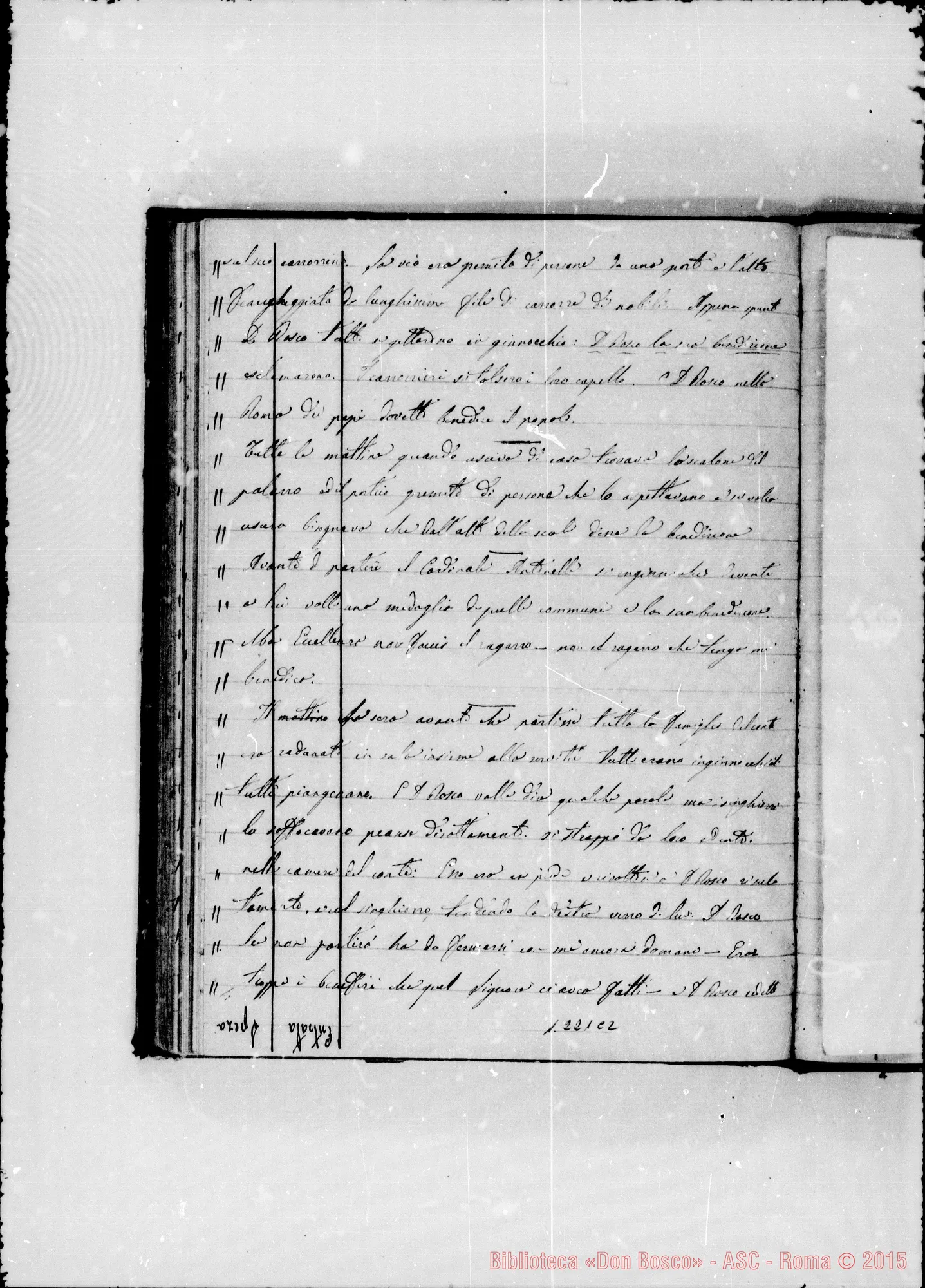 Fotogramma C 2 — Cronaca con note autografe di Lemoyne