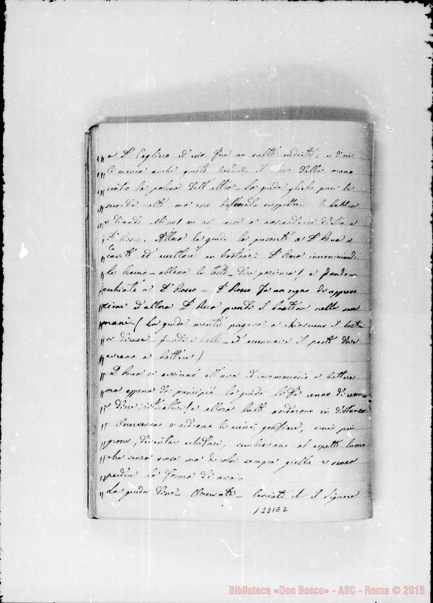 Fotogramma E 2 — Memorie (1871-72). «Sogno: Verso ii principio del…»