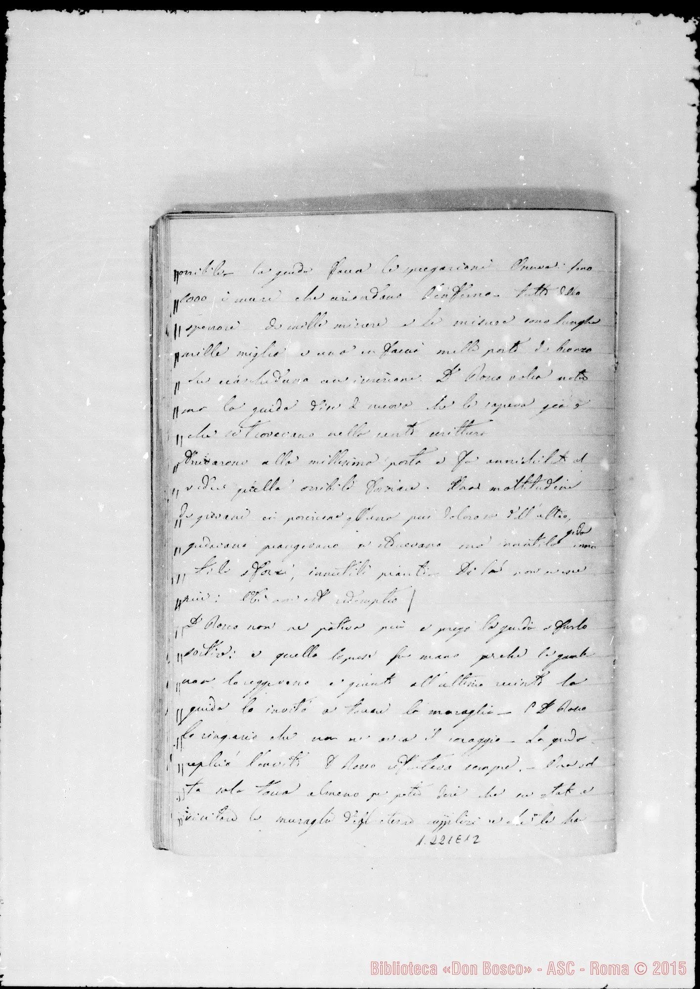 Fotogramma E 12 — Memorie (1871-72). «Sogno: Verso ii principio del…»