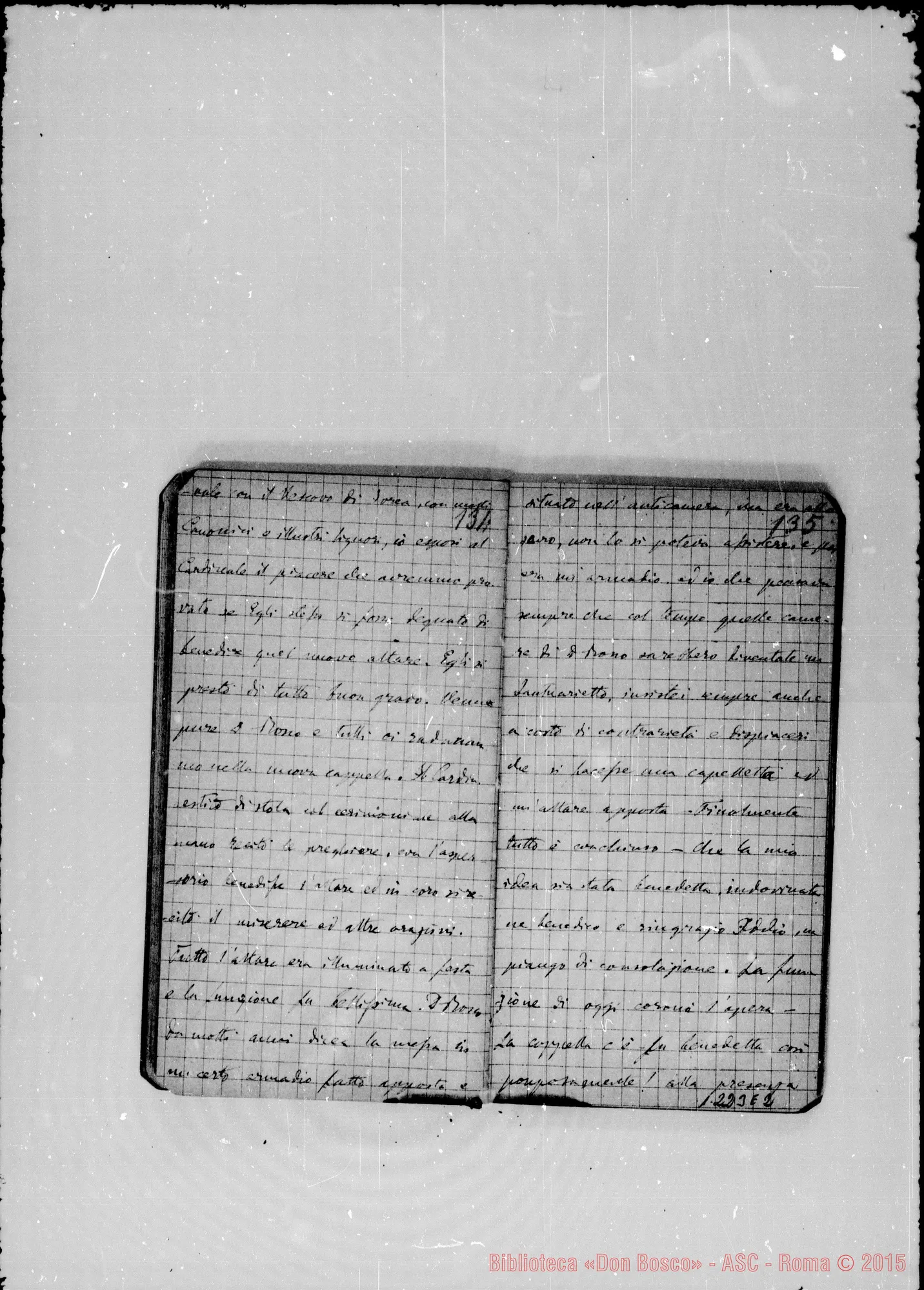 Fotogramma E 2 — «Cronaca di D. Bosco dal 6- 5-1885 al 1- 3-1886»
