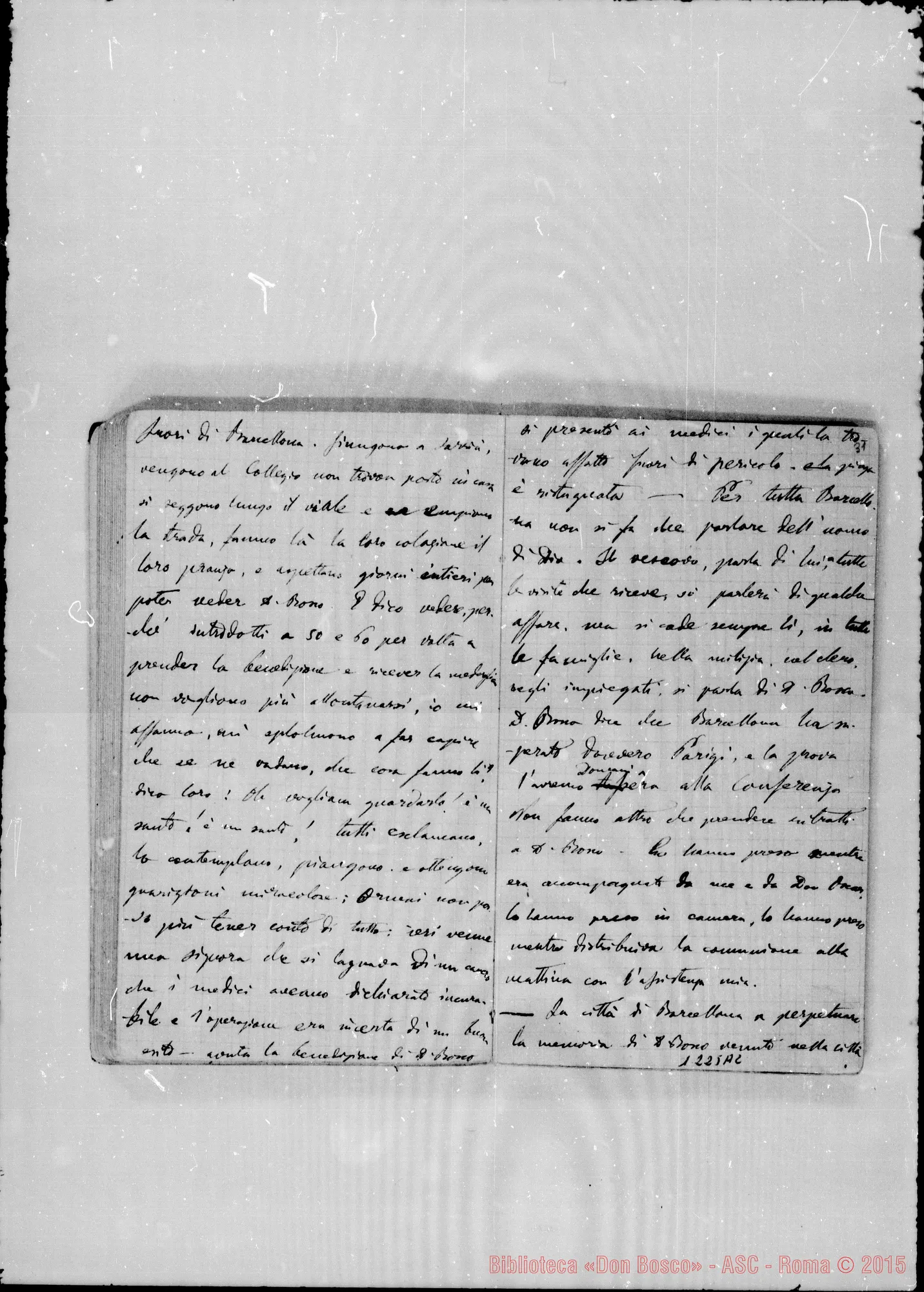 Fotogramma A 2 — «Cronaca di D. Bosco dal 15- 4-1886 al 16- 5-1886»