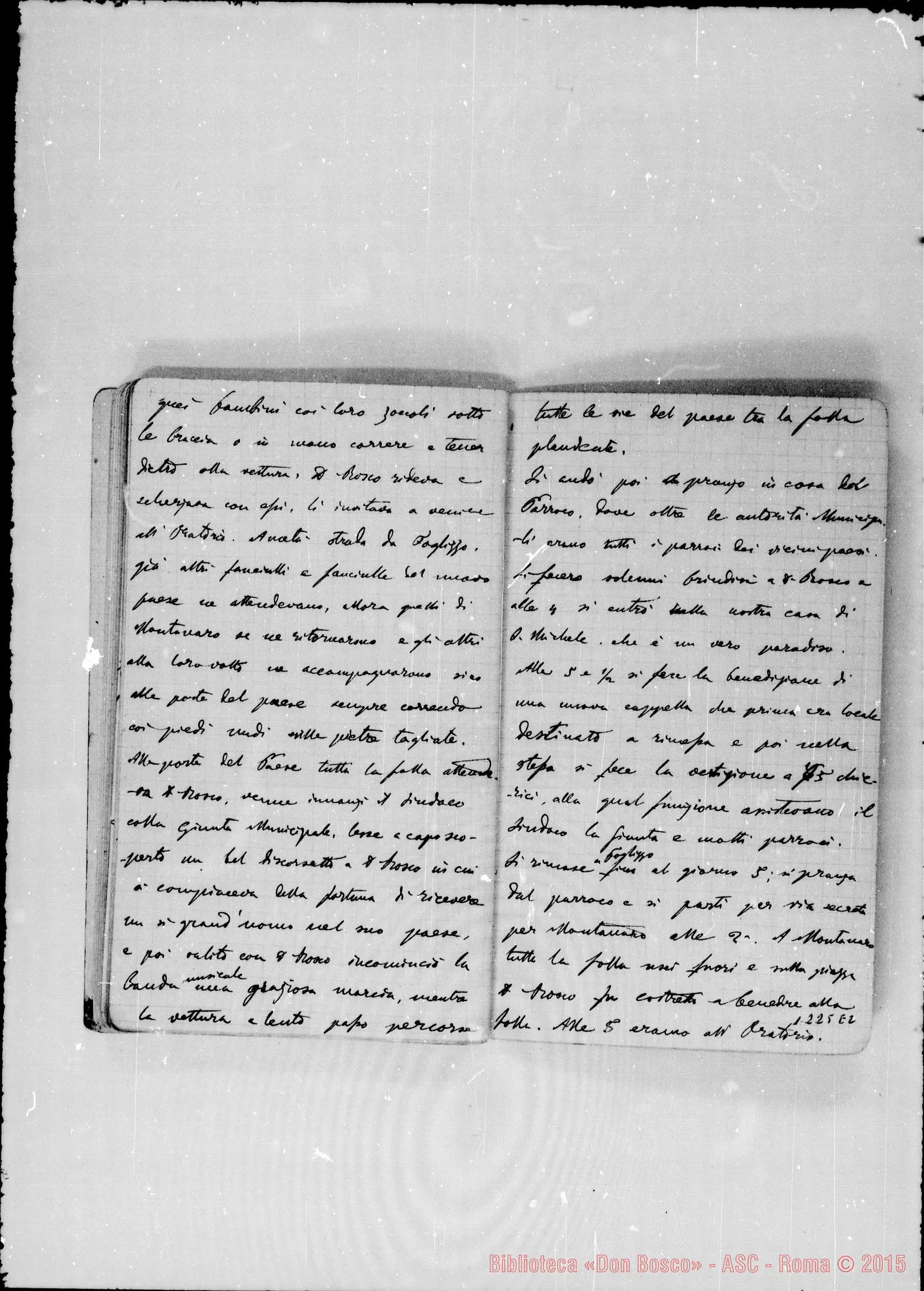 Fotogramma E 2 — «Cronaca di D. Bosco dal 18- 5-1886 al 12- 1-1887»