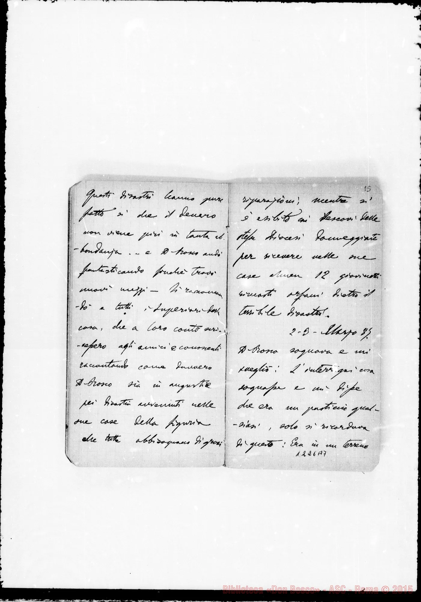 Fotogramma A 7 — «Cronaca di D. Bosco dal 23- 1-1887 al 15- 5-1887»