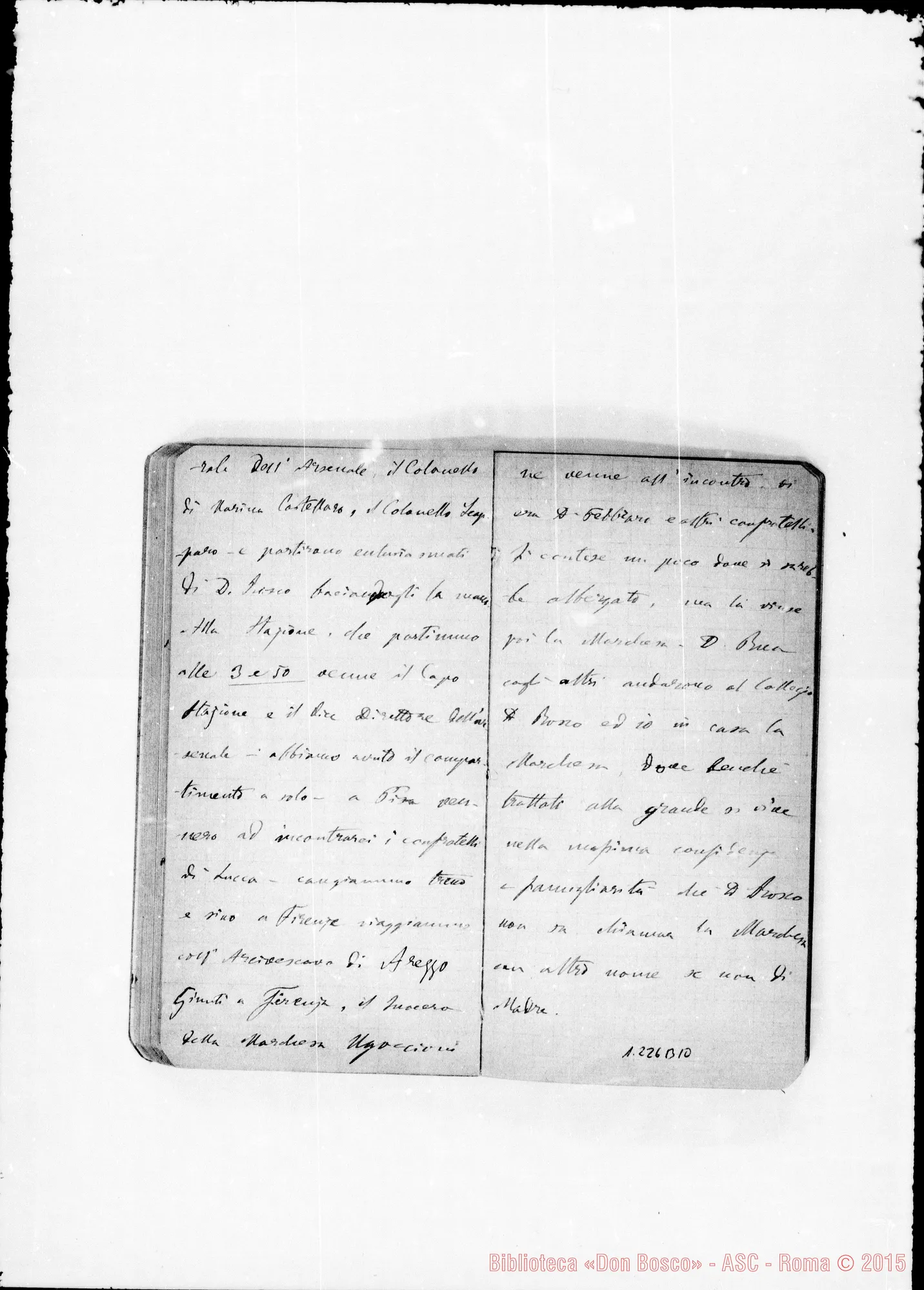 Fotogramma B 10 — «Cronaca di D. Bosco dal 23- 1-1887 al 15- 5-1887»