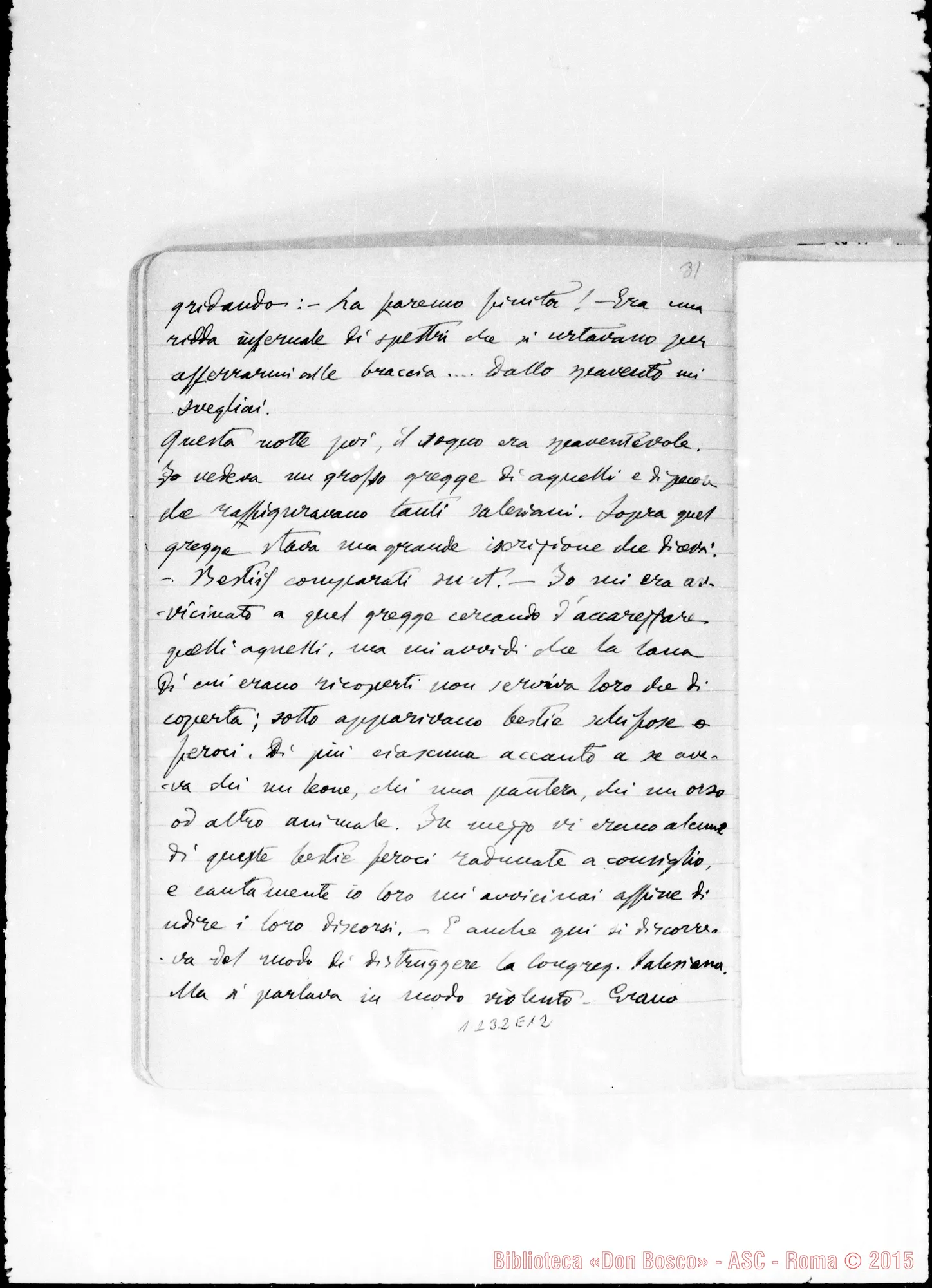 Fotogramma E 12 — Cronache: 5 quaderni autogr.