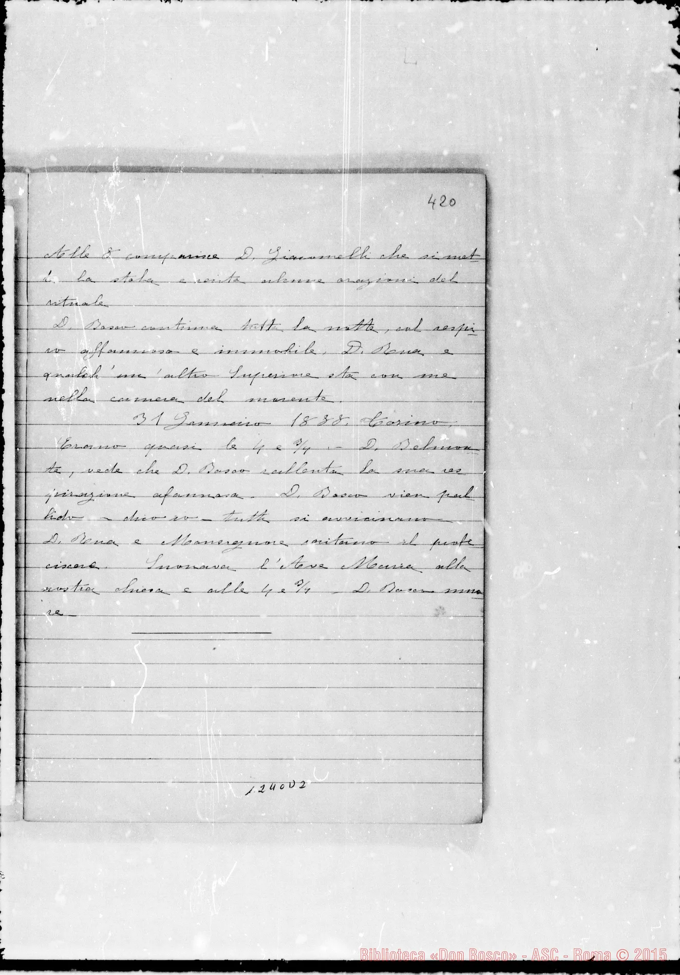 Fotogramma D 2 — Cronache: 5 quaderni autogr.