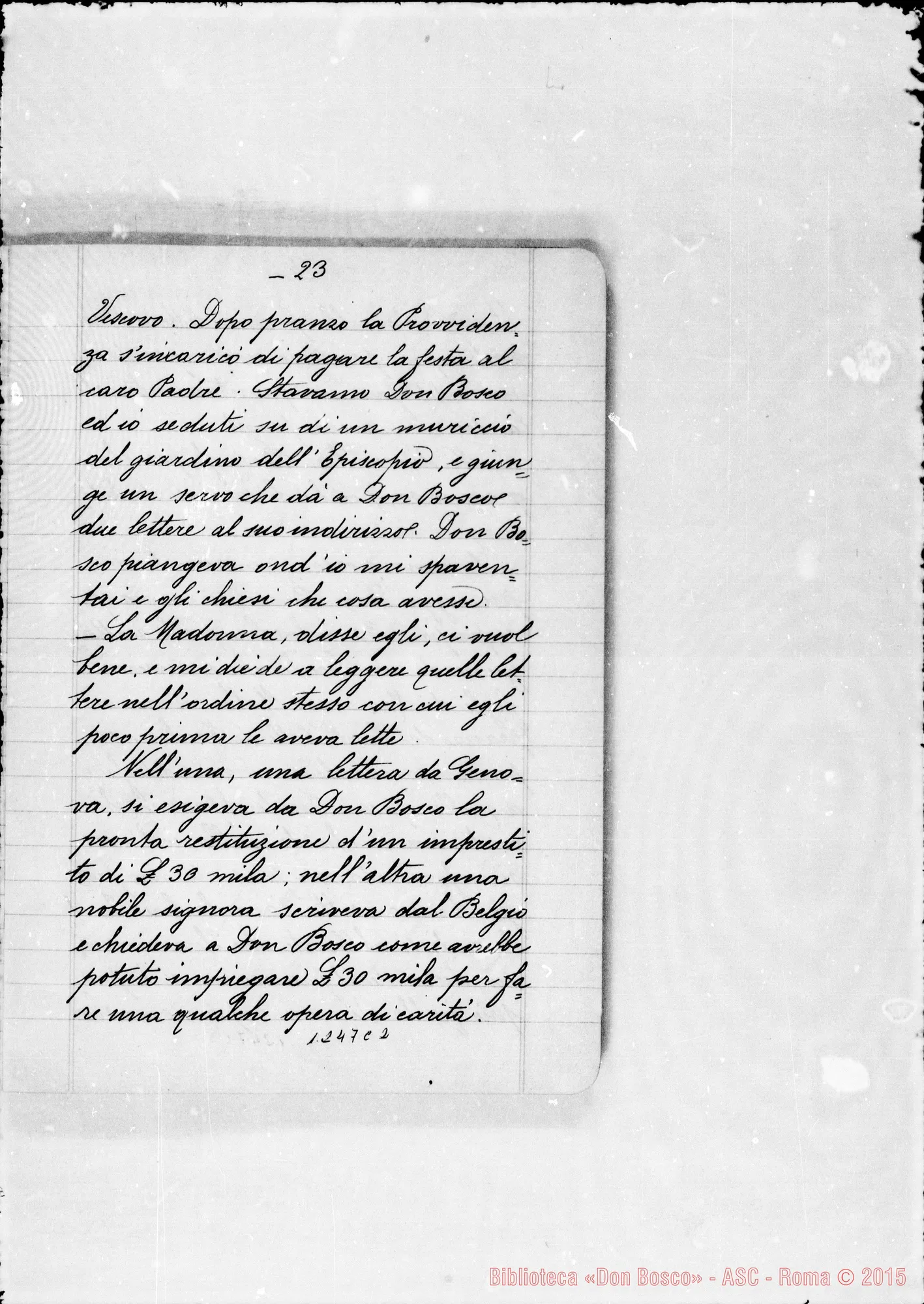 Fotogramma C 2 — Cronaca di D. Viglietti. Copia ms.