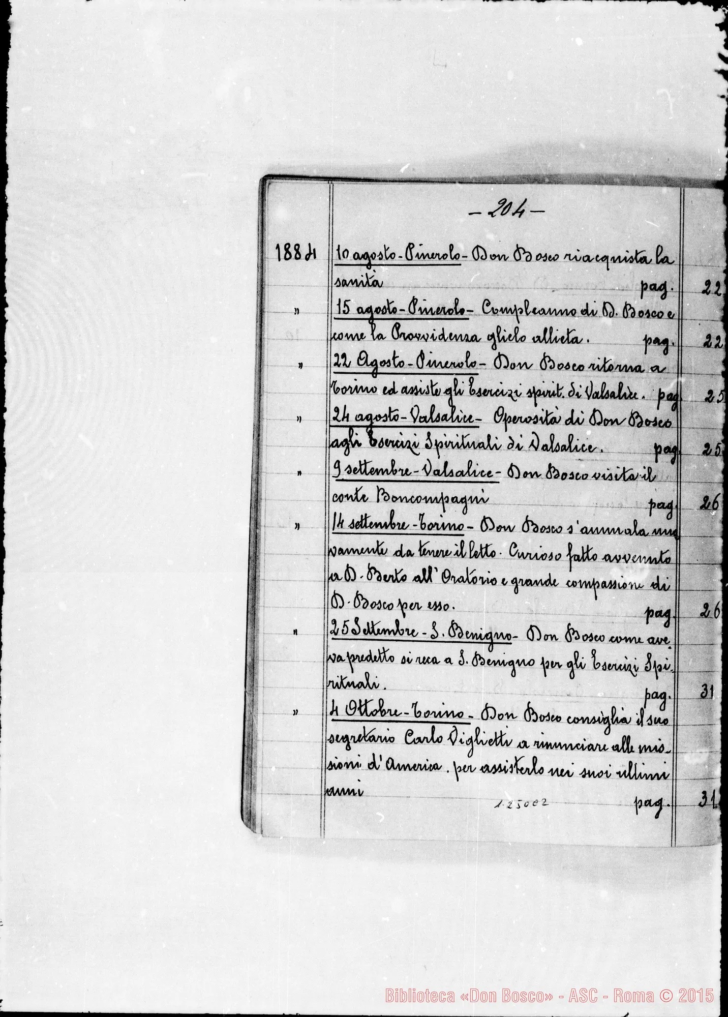 Fotogramma C 2 — Cronaca di D. Viglietti. Copia ms.