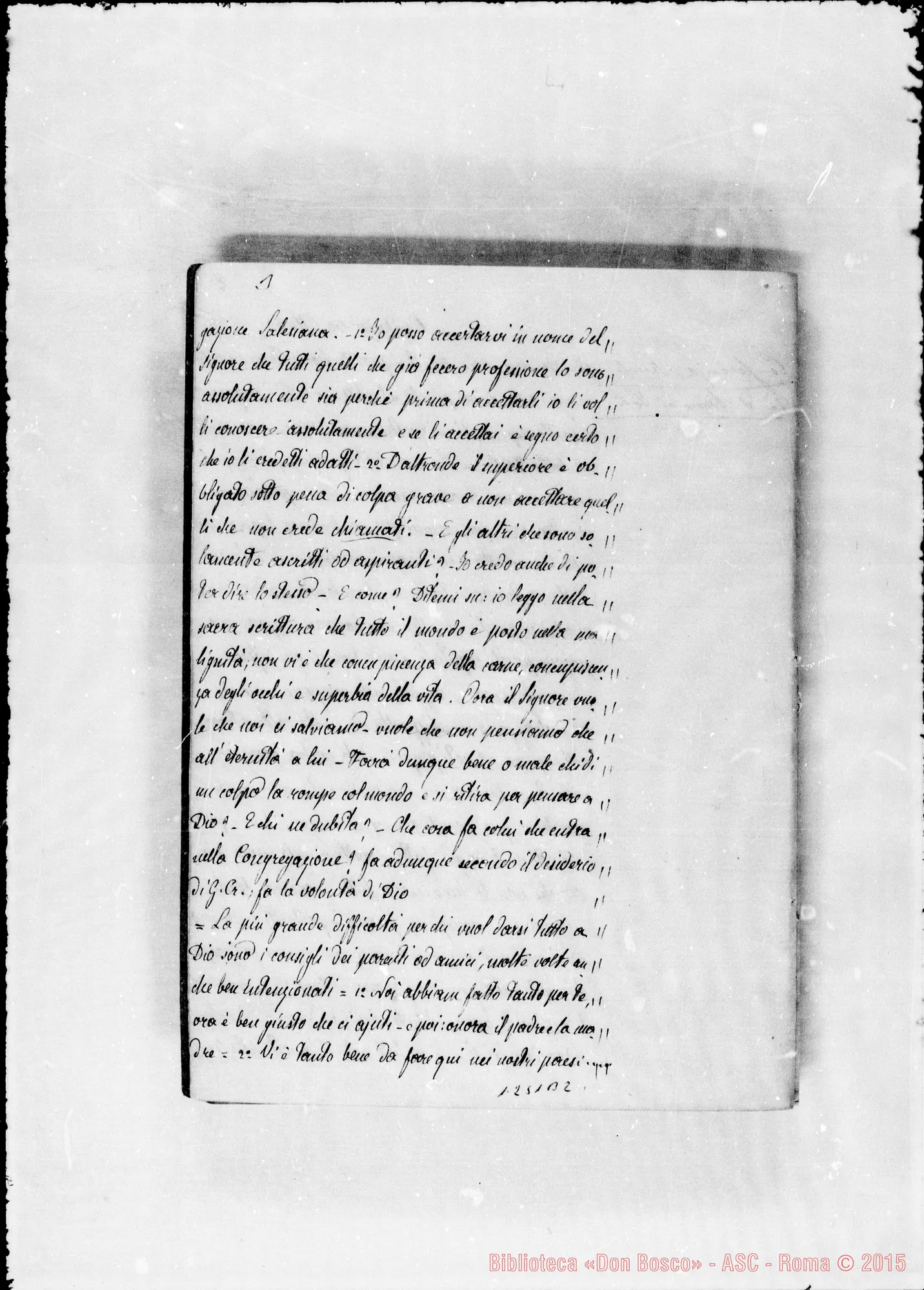 Fotogramma B 2 — Barberis Giulio, sac. SDB: Conferenze di D. Bosco ai Soci, ai missionari…