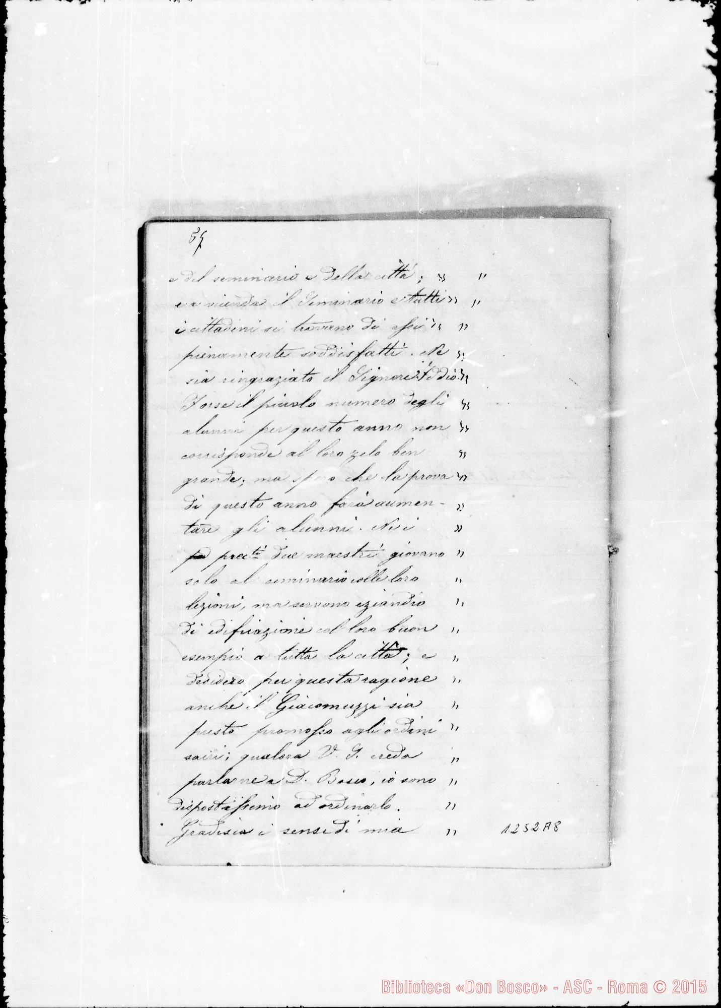 Fotogramma A 8 — Barberis Giulio, sac. SDB: Conferenze di D. Bosco ai Soci, ai missionari…