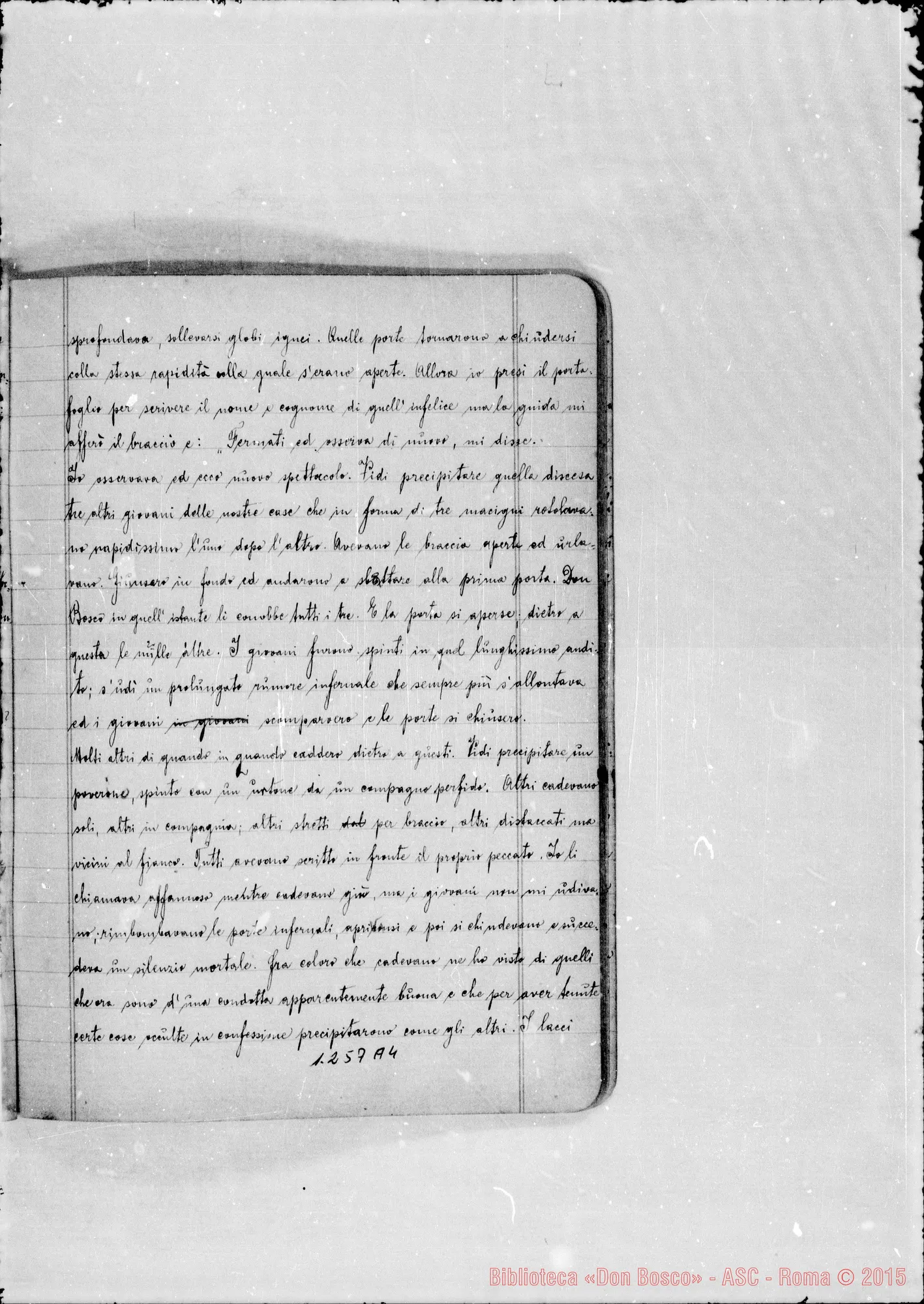Fotogramma A 4 — Anonimi: Quaderni contenenti la narrazione di sogni di D. Bosco