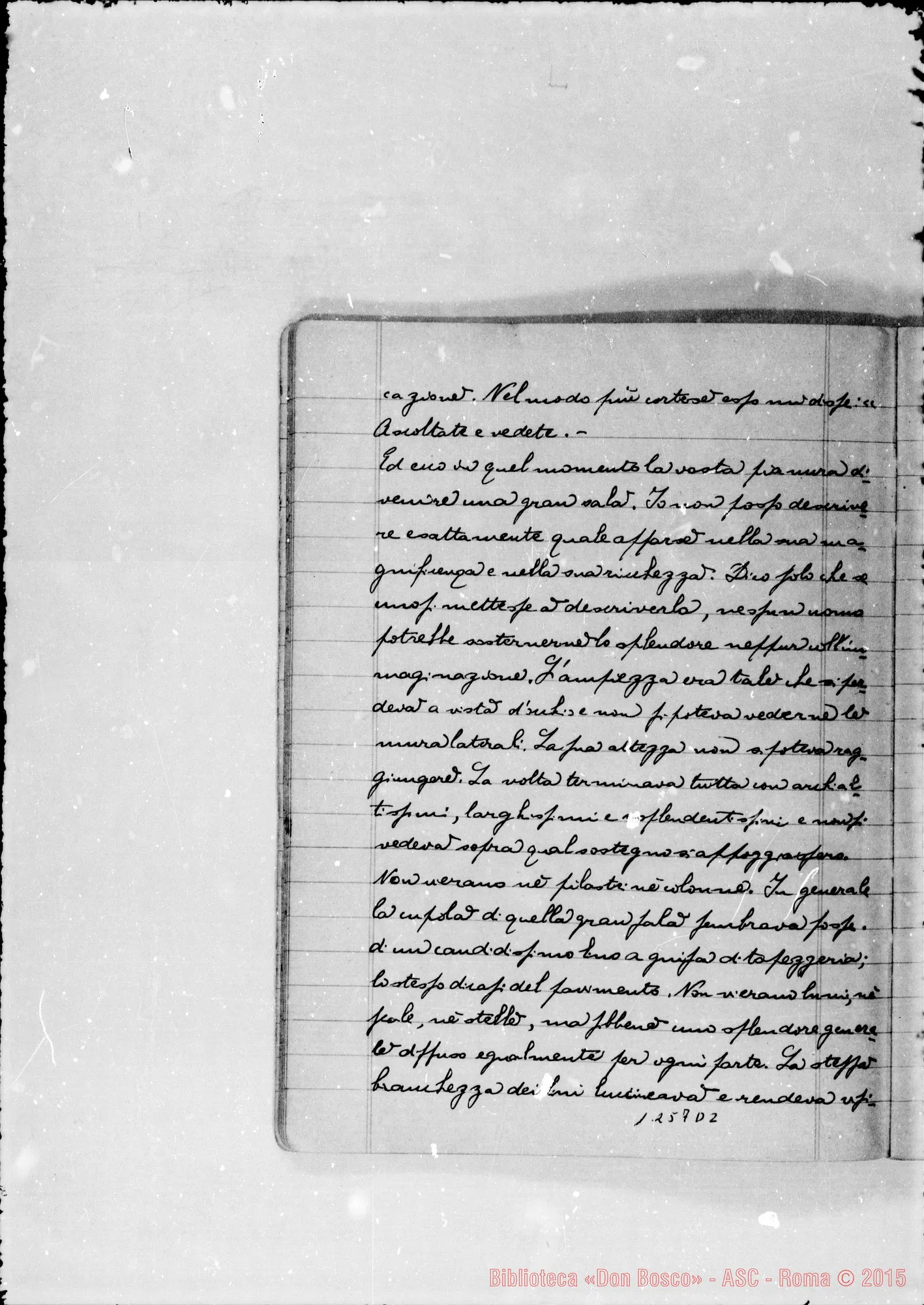 Fotogramma D 2 — Quaderno II. A matita: D. P. Tirone…