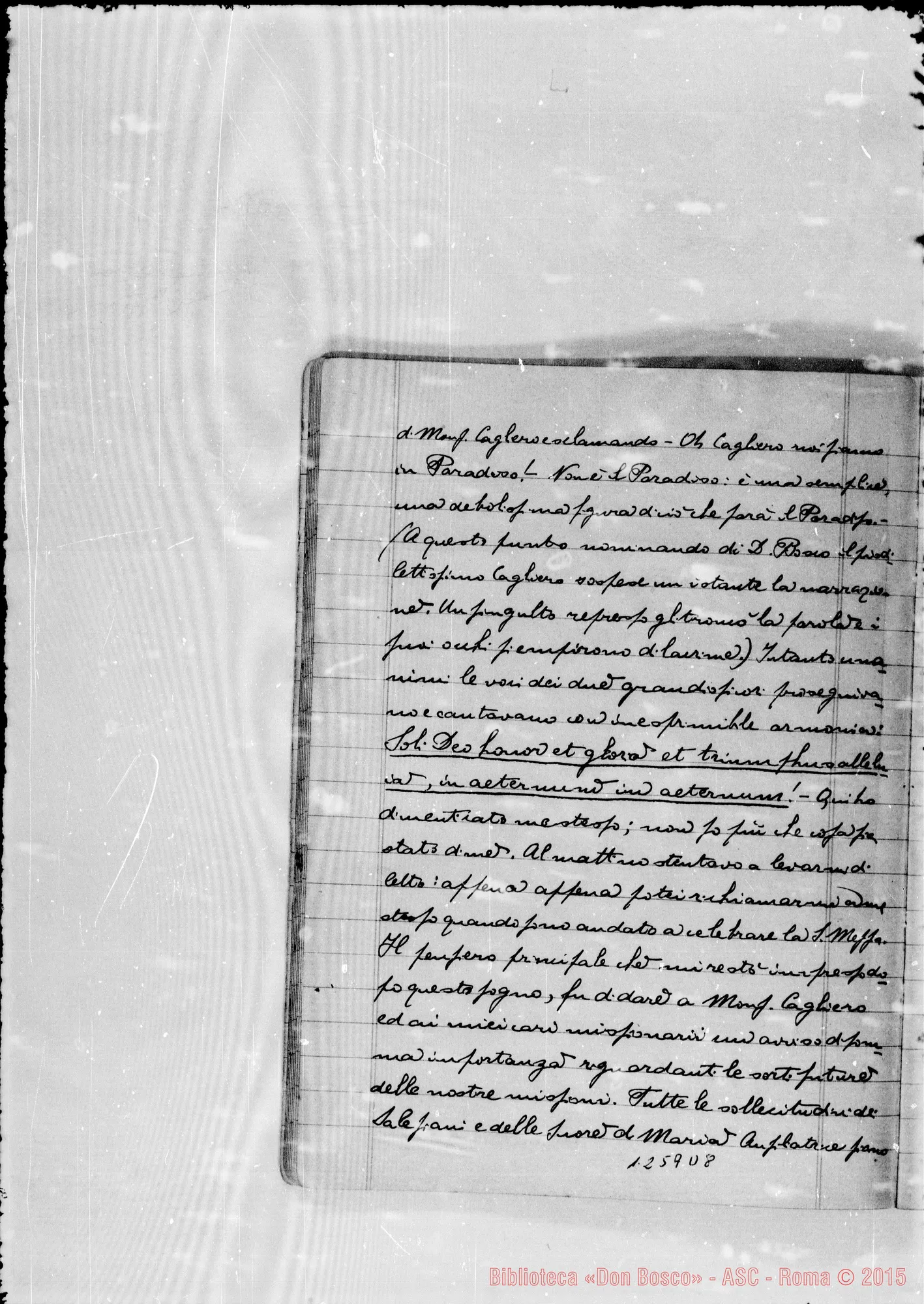 Fotogramma D 8 — Quaderno II. A matita: D. P. Tirone…