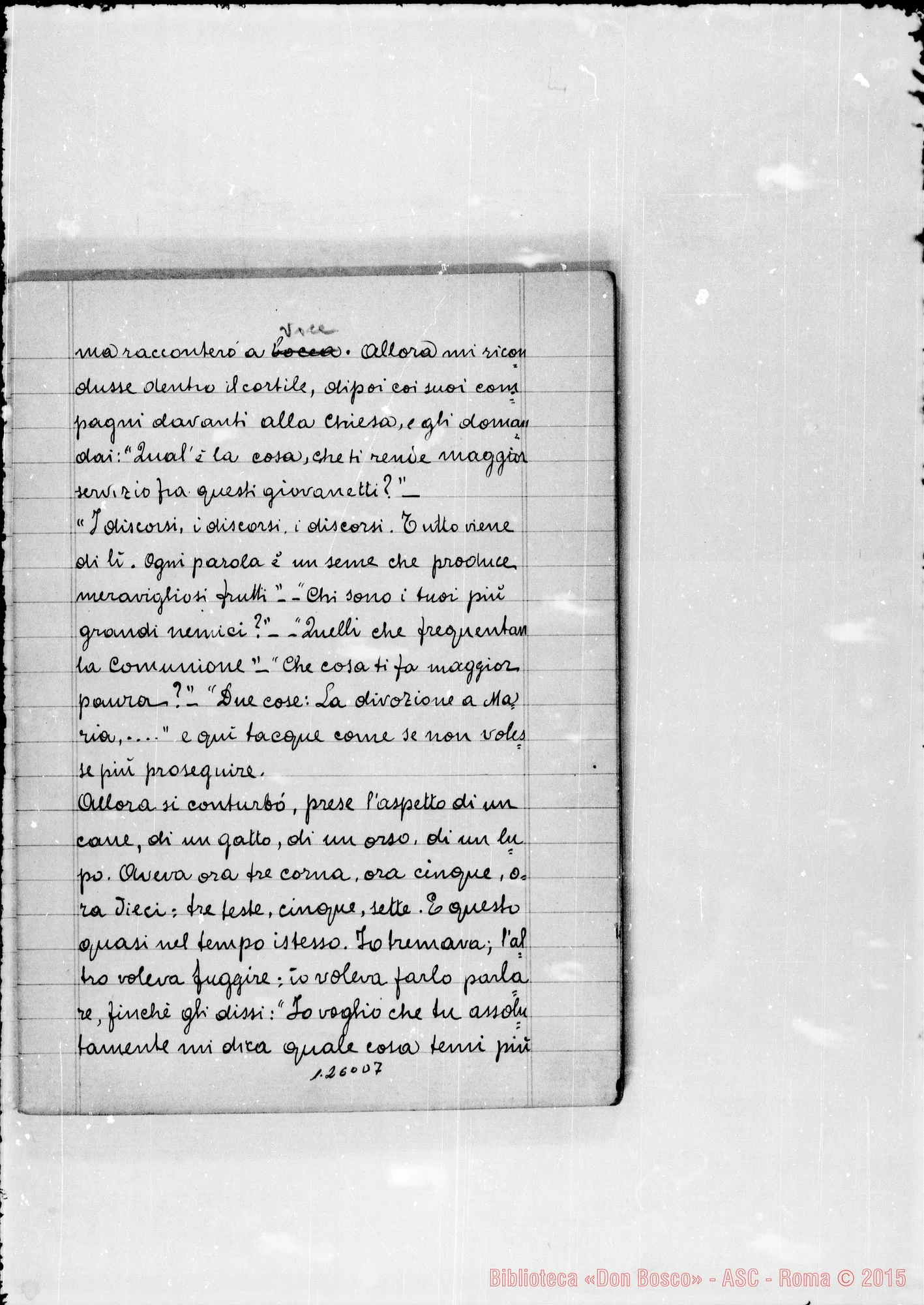 Fotogramma D 7 — Quaderno II