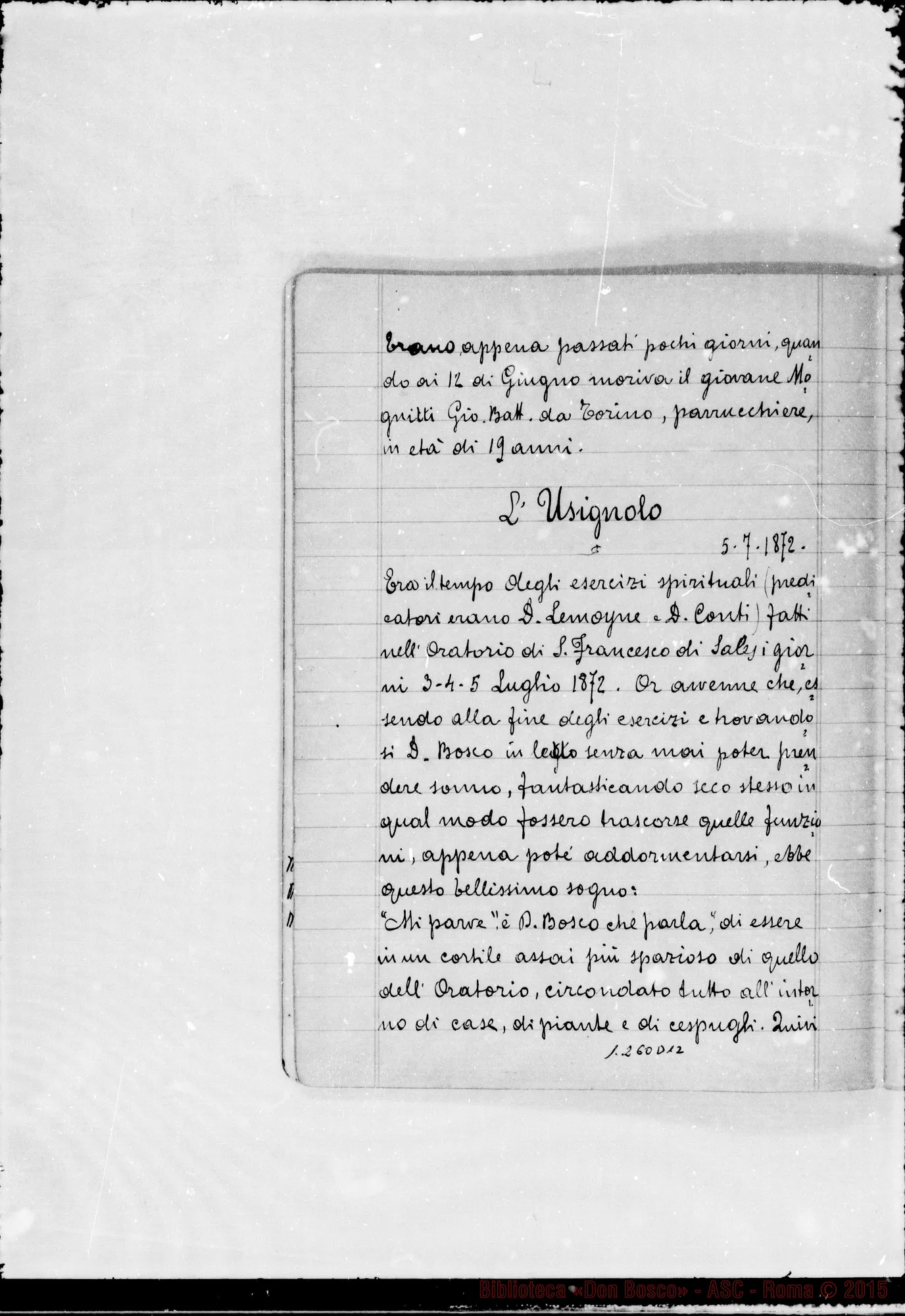 Fotogramma D 12 — Quaderno II