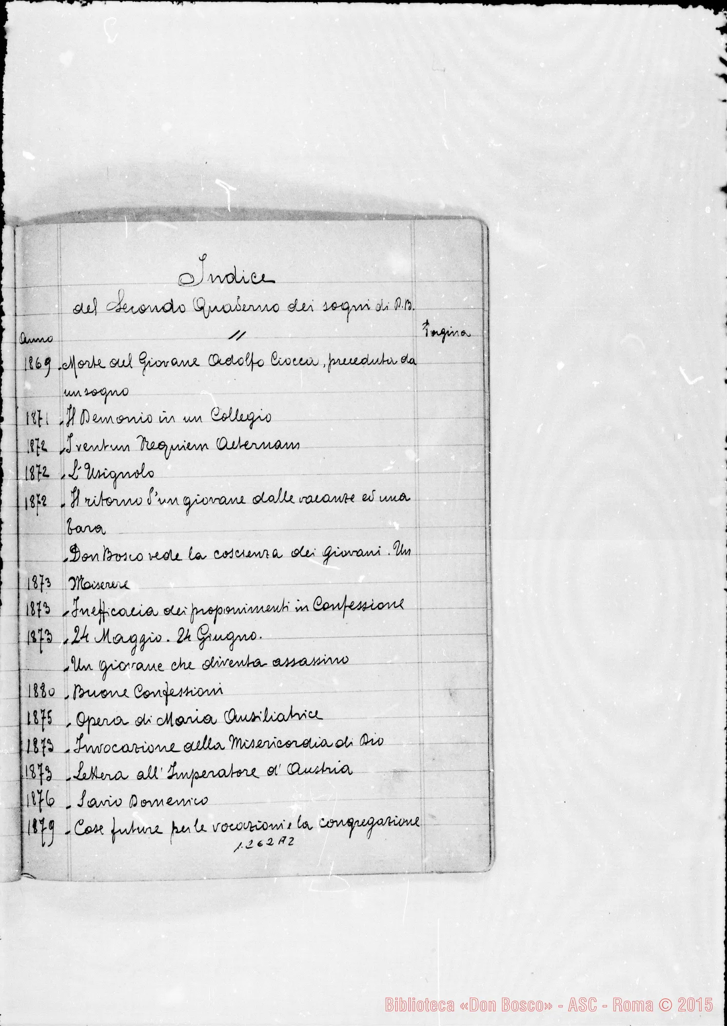 Fotogramma A 2 — Quaderno II