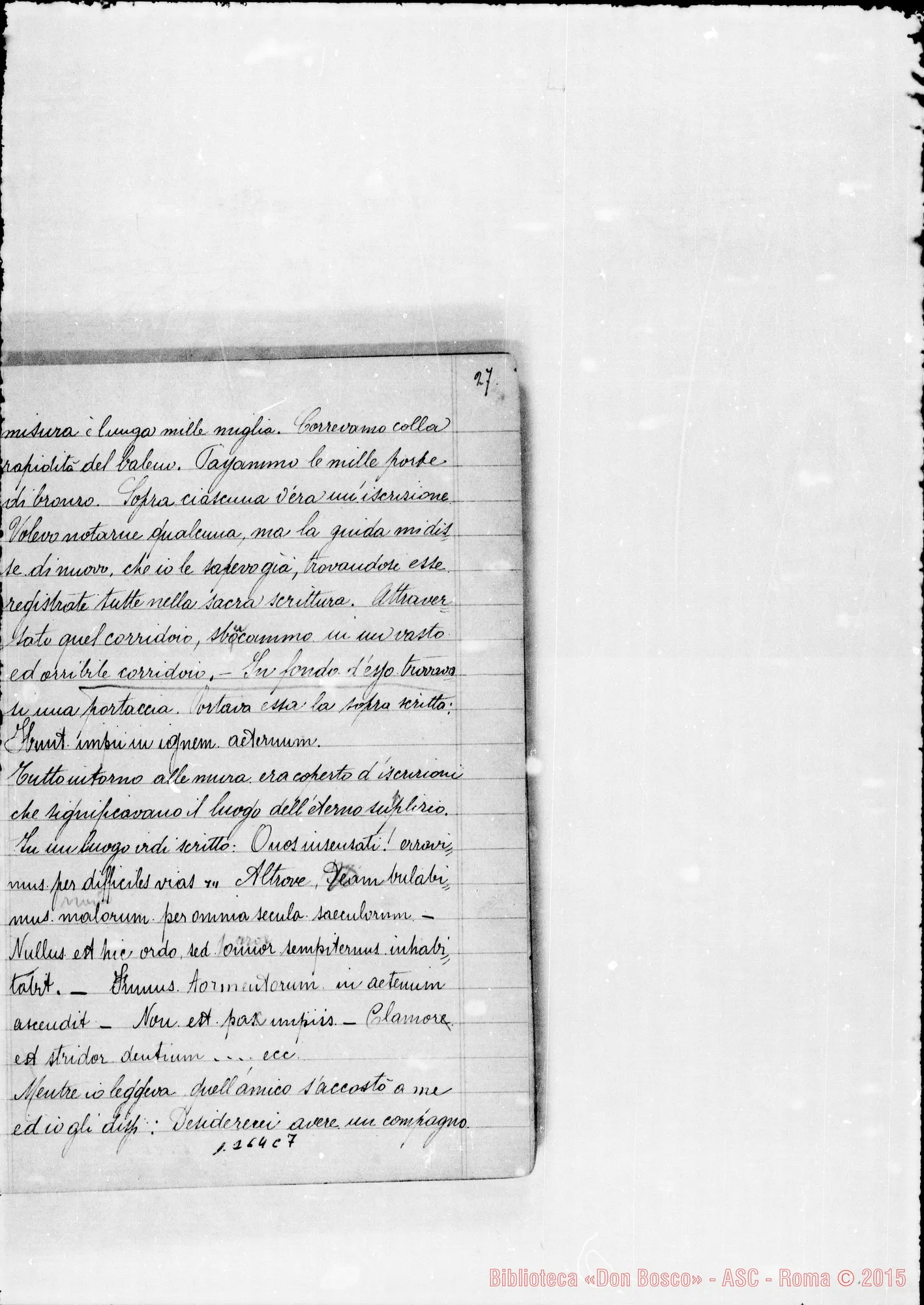 Fotogramma C 7 — Raccolta di sogni E visioni del Padre Amatissimo D. Giovanni Bosco