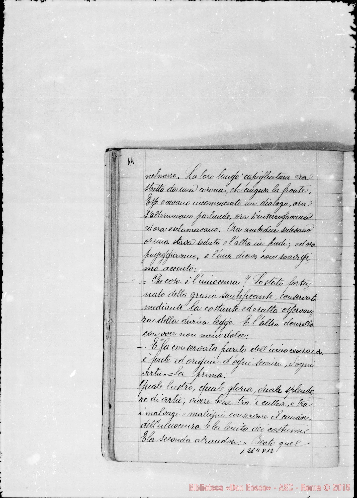 Fotogramma D 12 — Raccolta di sogni E visioni del Padre Amatissimo D. Giovanni Bosco
