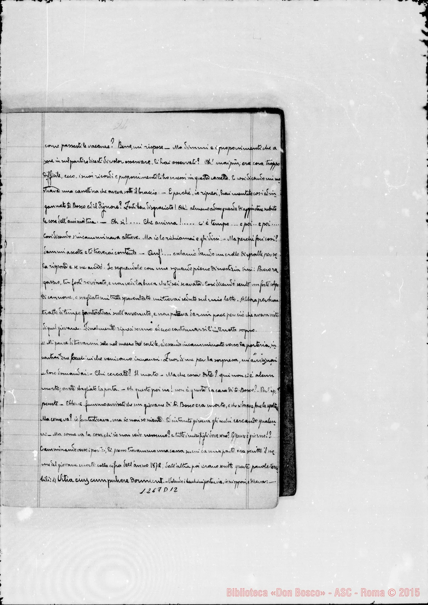 Fotogramma D 12 — «Savio Domenico» (raccontato in pubblico ai giovani…)