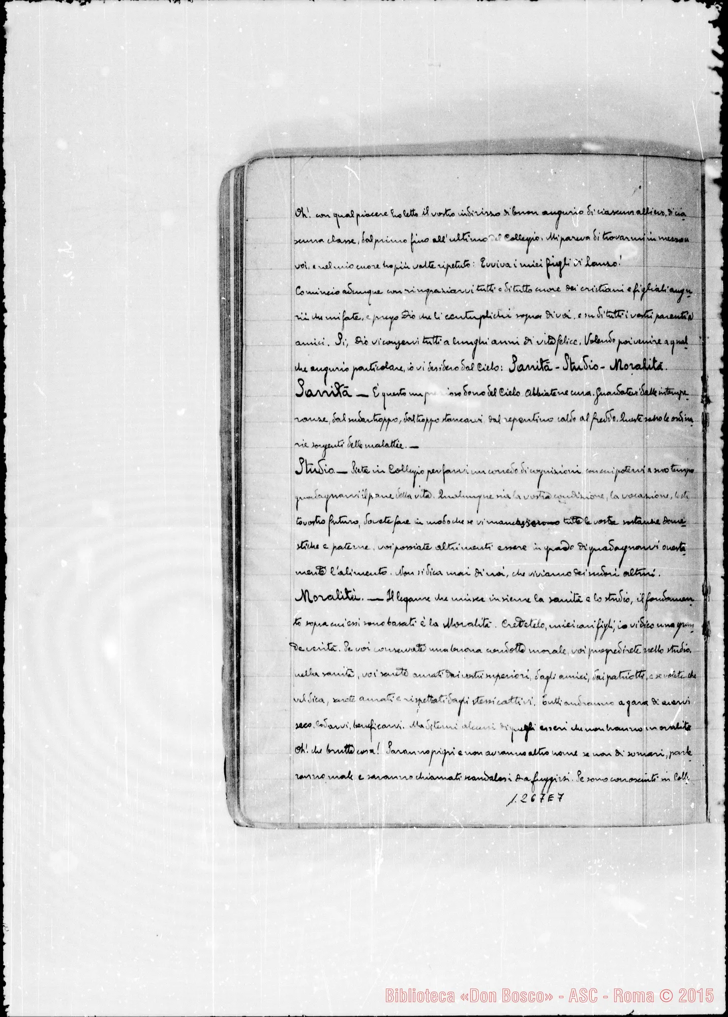 Fotogramma E 7 — «Savio Domenico» (raccontato in pubblico ai giovani…)