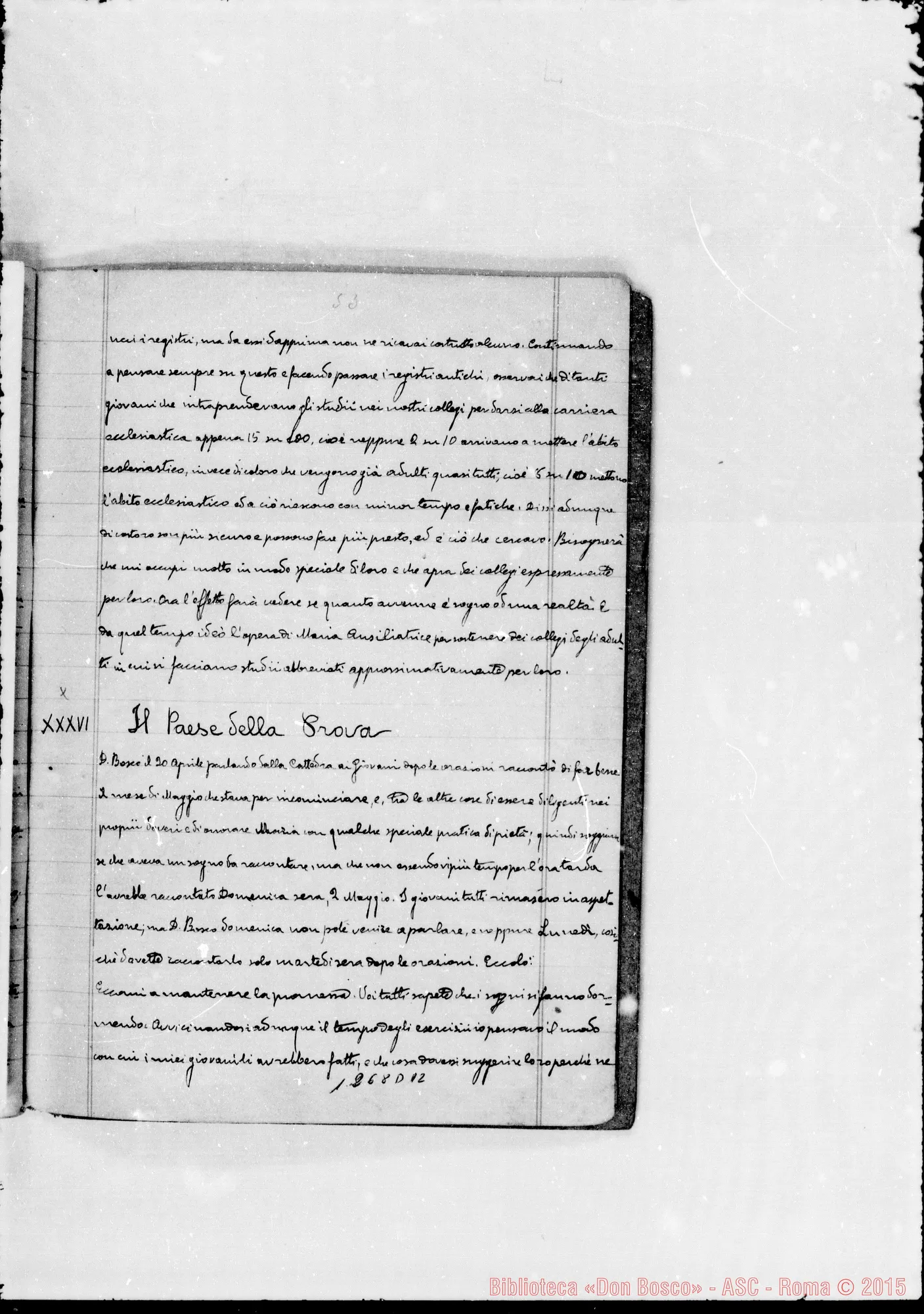 Fotogramma D 12 — «Savio Domenico» (raccontato in pubblico ai giovani…)