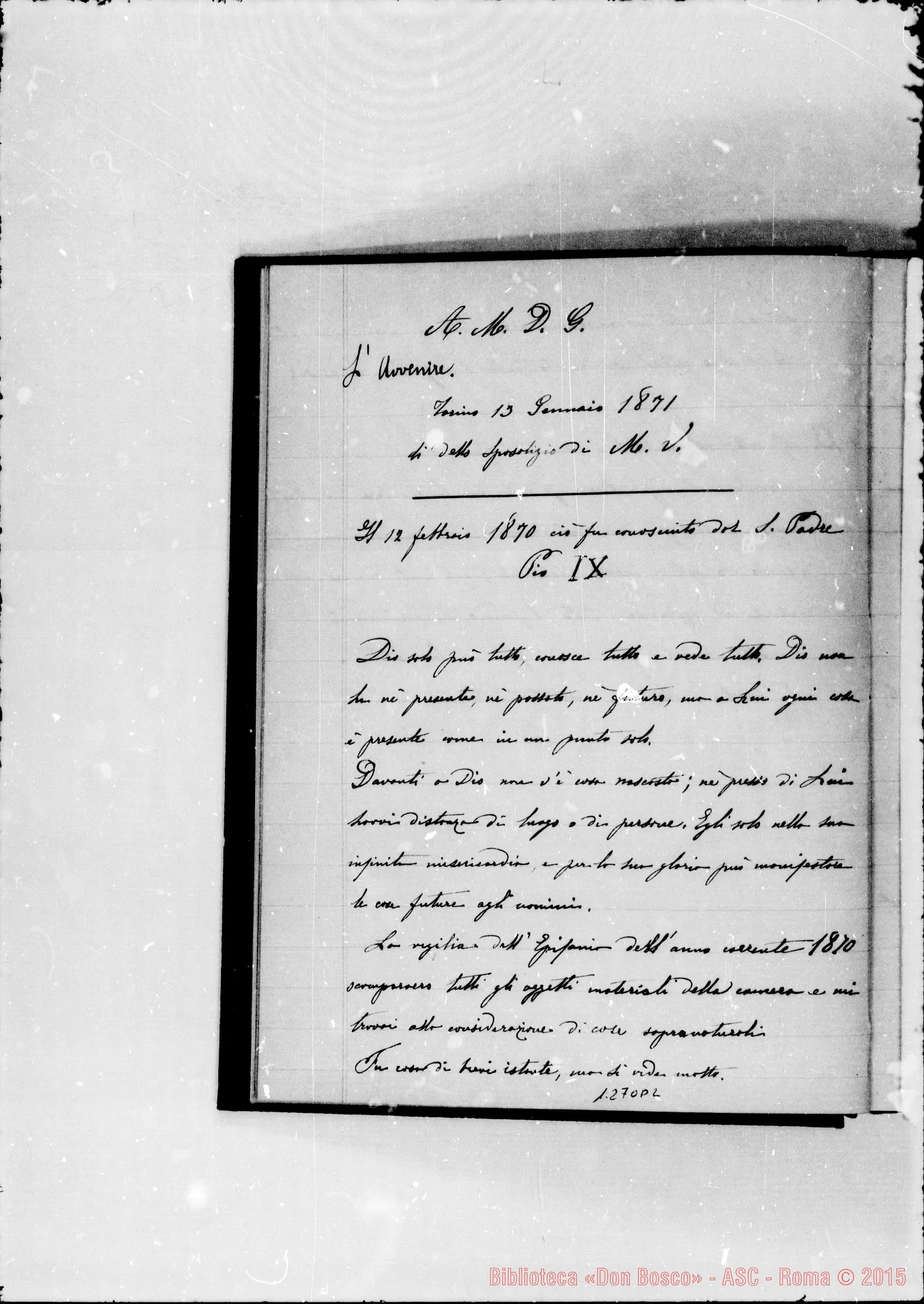 Fotogramma D 2 — I sogni di D. Bosco: Sac. Luigi Brunelli