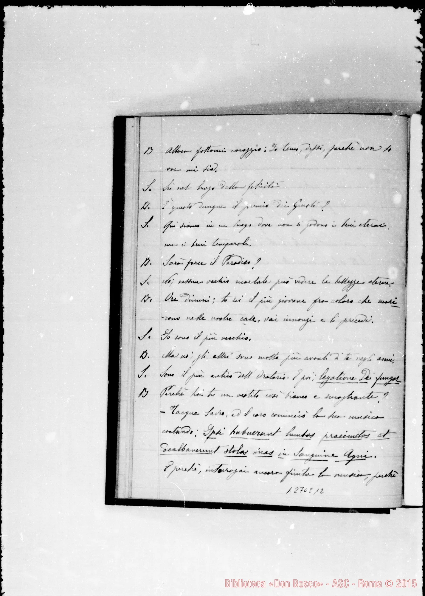 Fotogramma E 12 — I sogni di D. Bosco: Sac. Luigi Brunelli