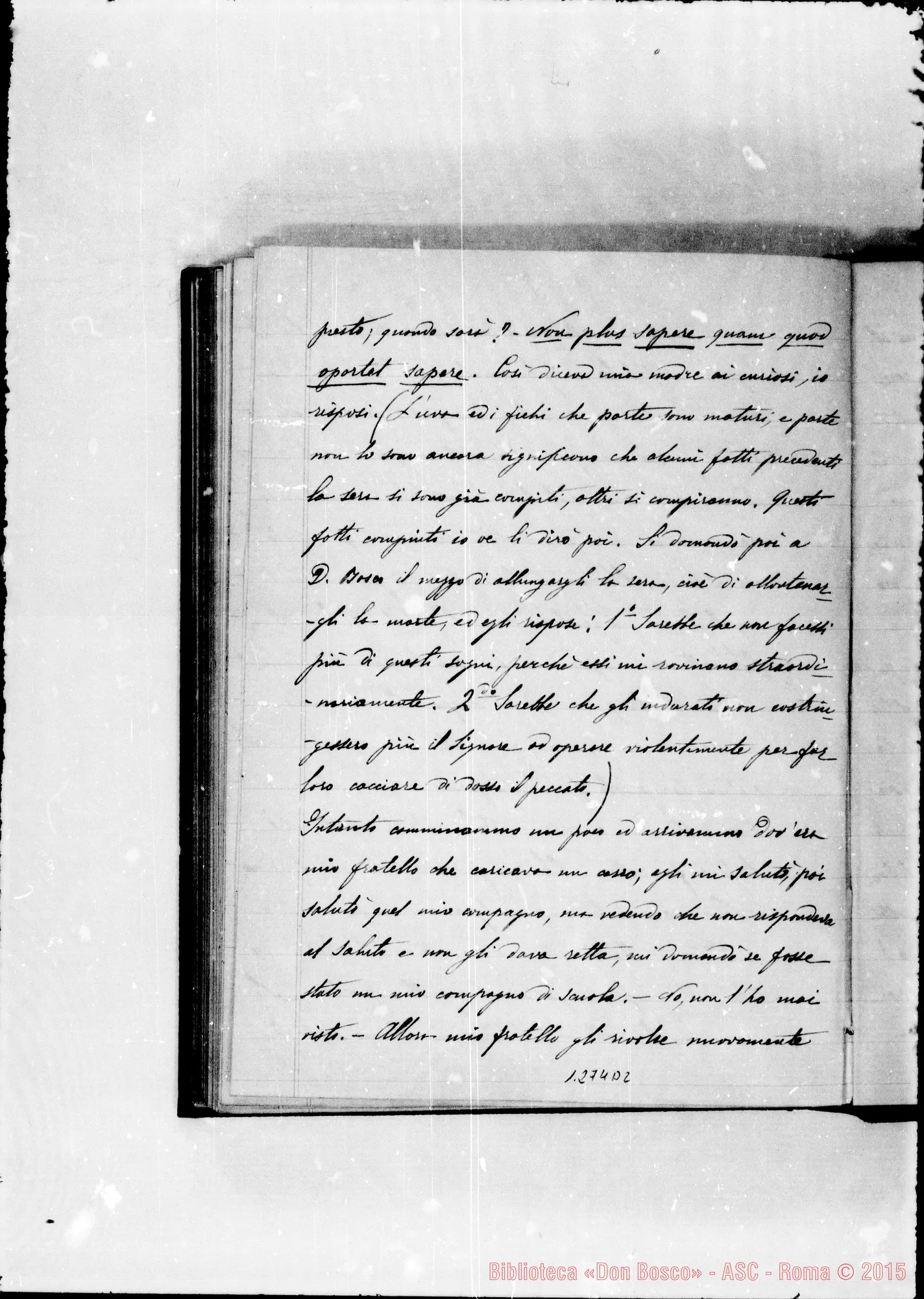 Fotogramma D 2 — I sogni di D. Bosco: Sac. Luigi Brunelli